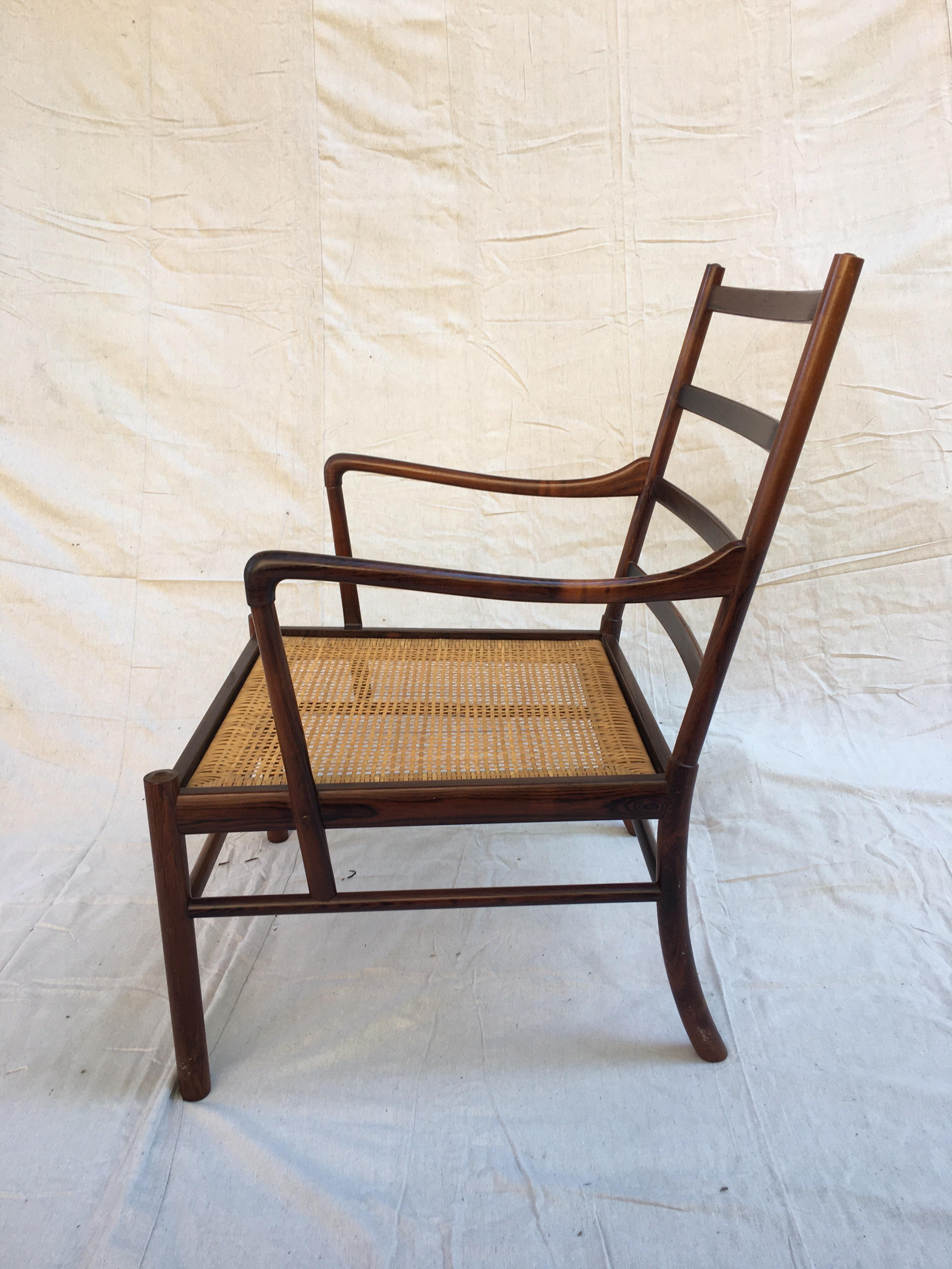 Ole Wanscher Rosewood Colonial Chair 1