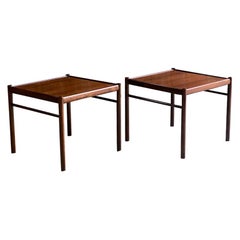 Ole Wanscher Rosewood Colonial Side Tables by Poul Jeppesens, circa 1950