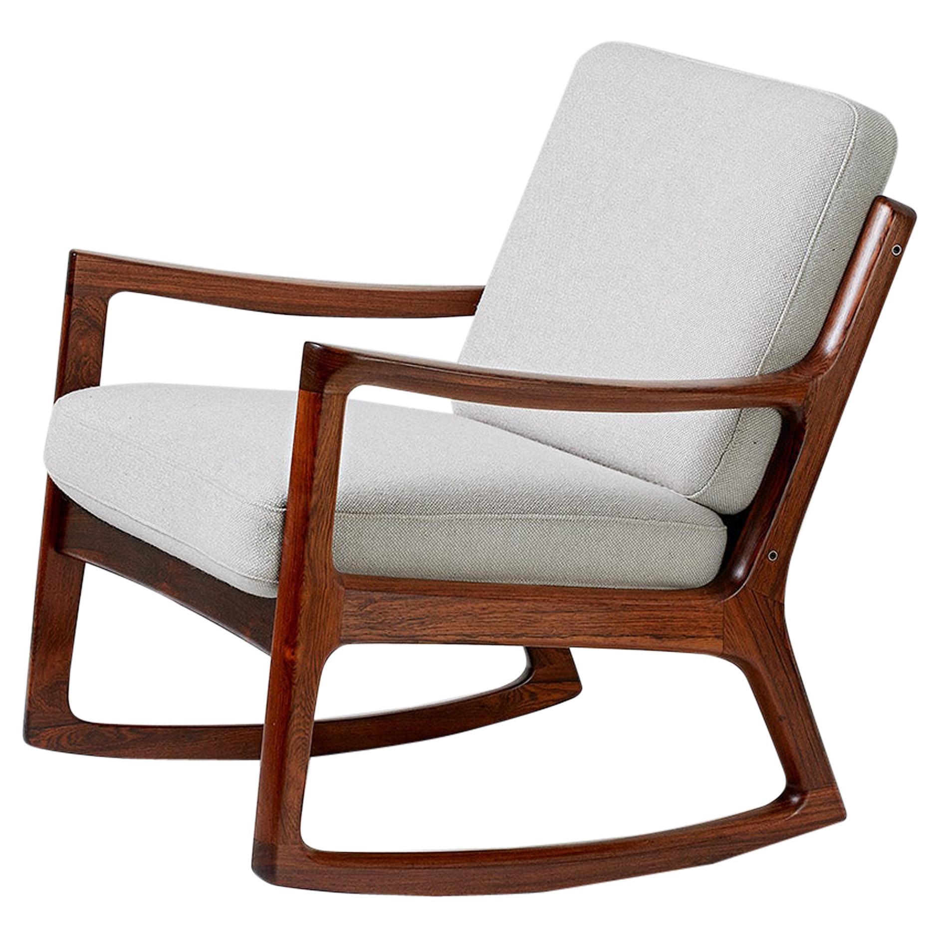 Ole Wanscher Rosewood Rocking Chair, circa 1960