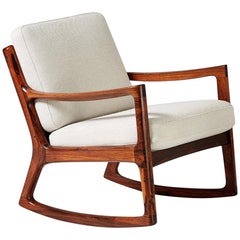 Ole Wanscher Rosewood Rocking Chair, circa 1960
