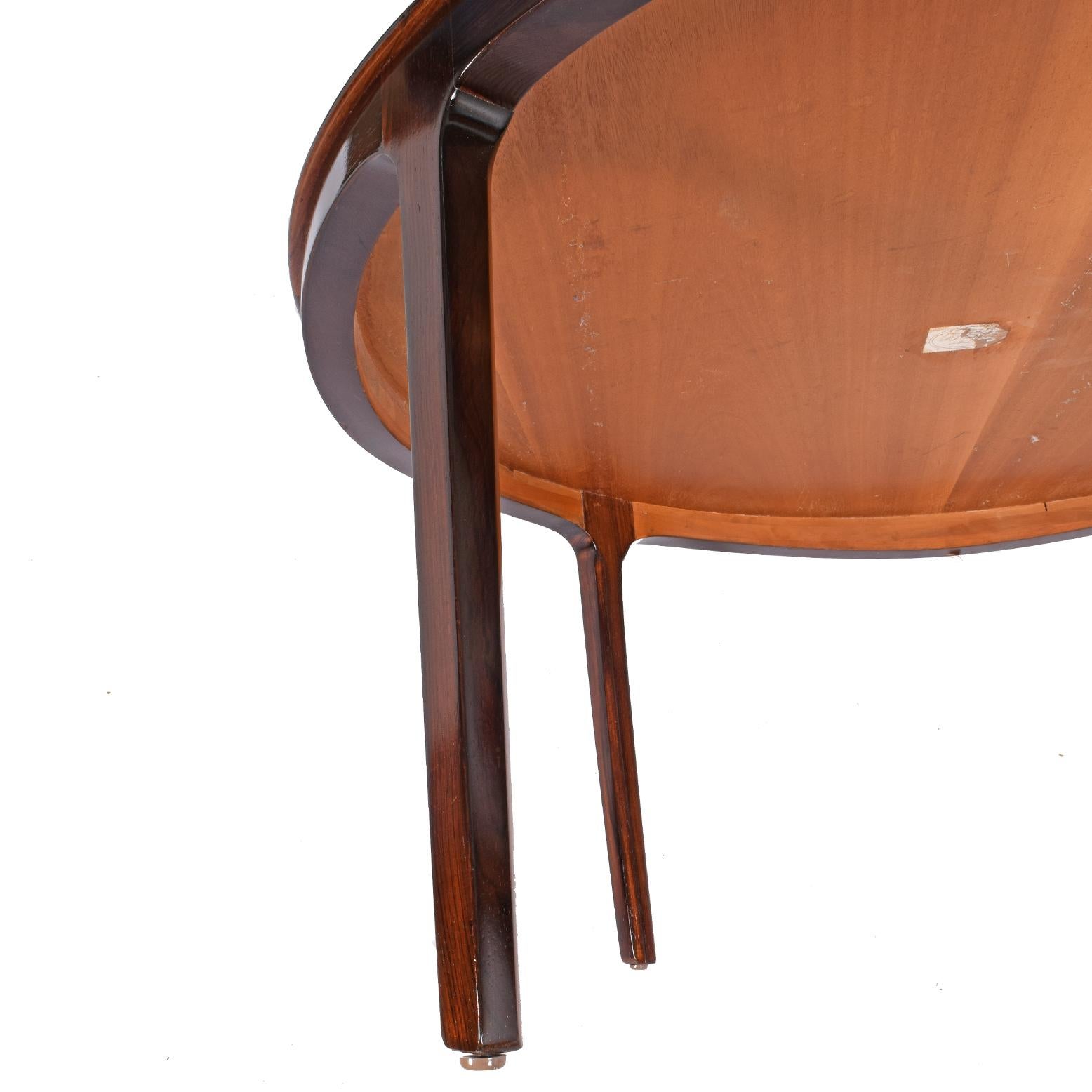 Danish Ole Wanscher Rosewood Round Coffee or Occasional Table For Sale