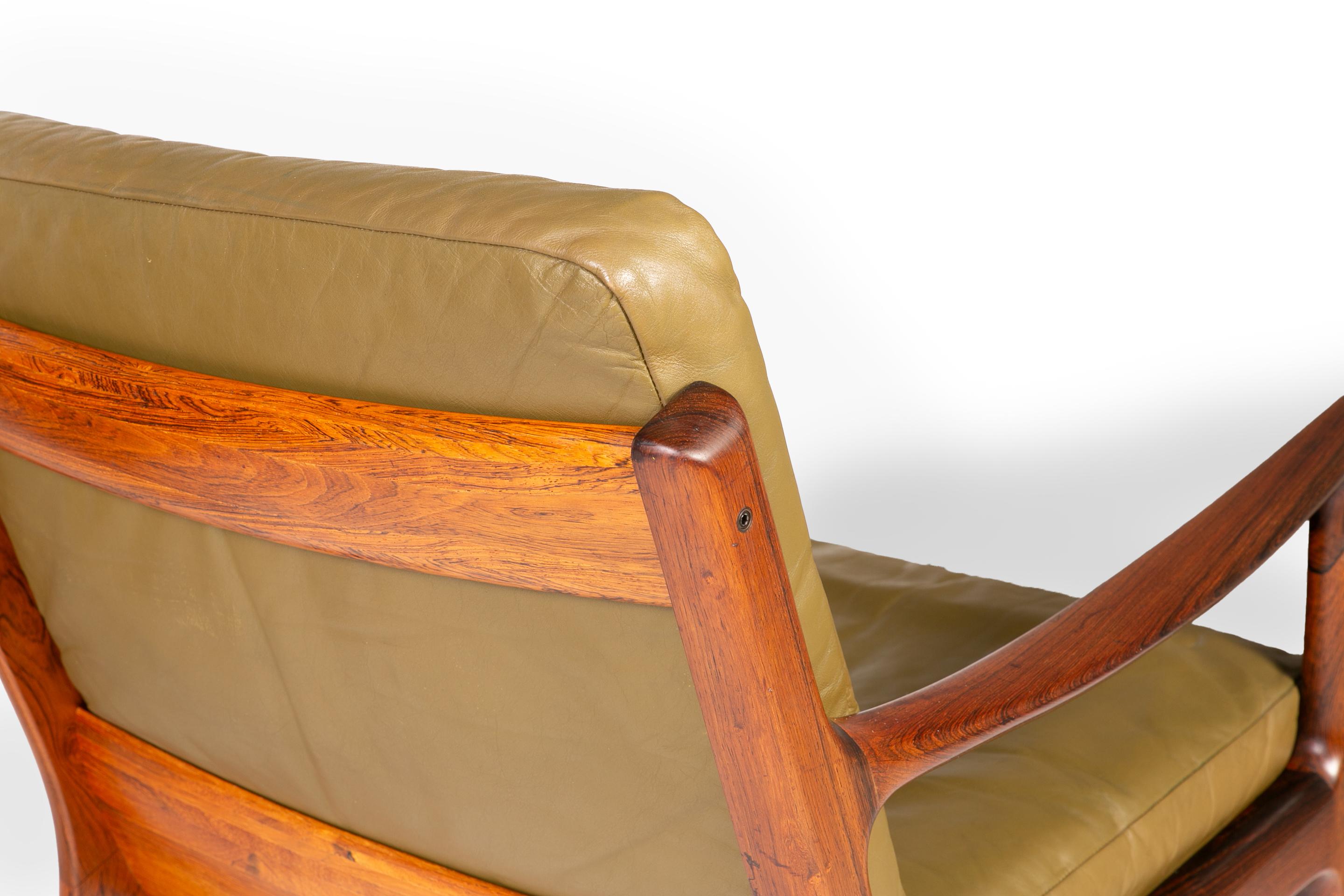Ole Wanscher Rosewood Senator Lounge Chairs For Sale 1