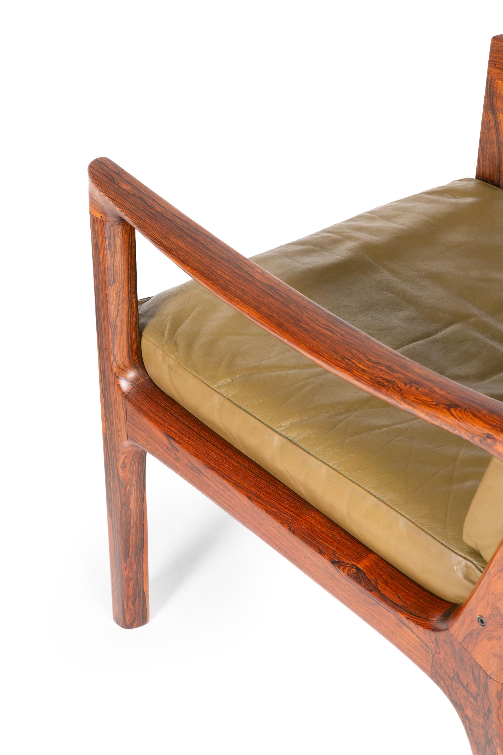 Ole Wanscher Rosewood Senator Lounge Chairs For Sale 2