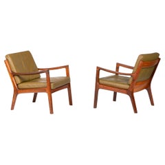 Ole Wanscher Rosewood Senator Lounge Chairs