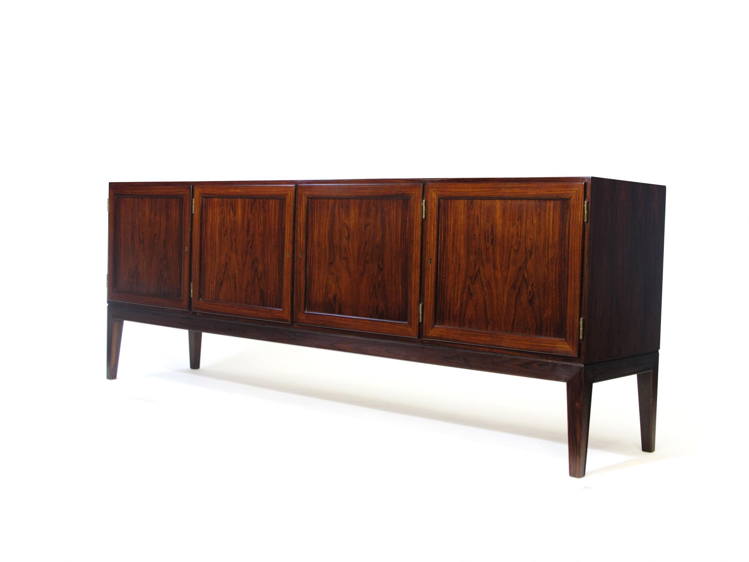Oiled Ole Wanscher Rosewood Sideboard