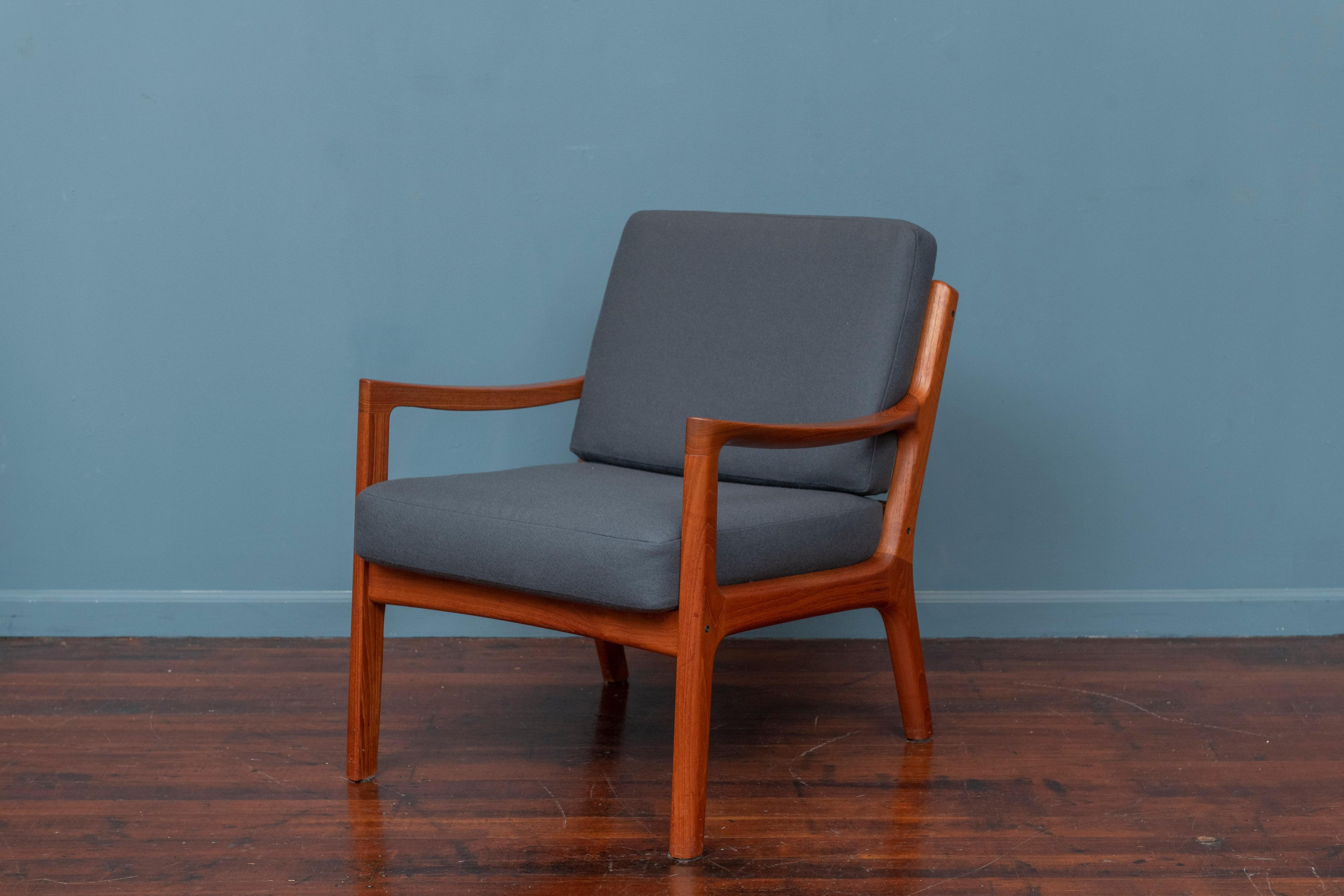 Scandinavian Modern Ole Wanscher Senator Lounge Chair for France and Son
