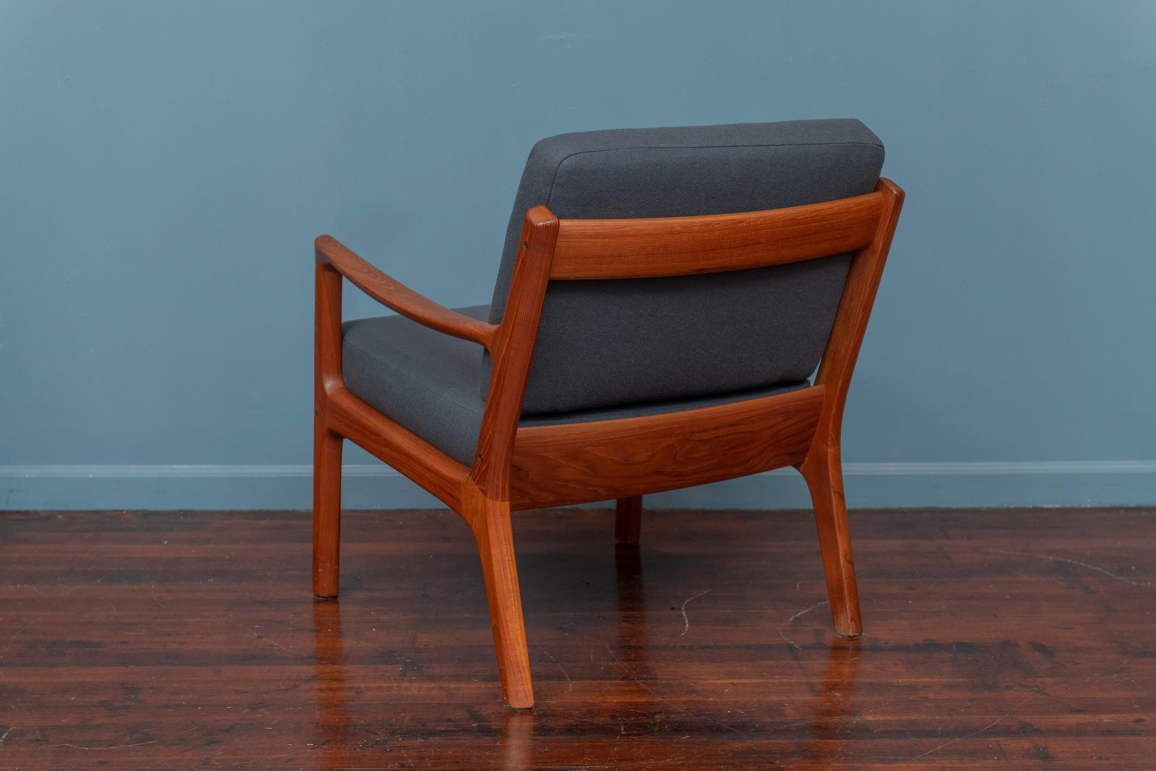 Mid-20th Century Ole Wanscher Senator Lounge Chair for France and Son