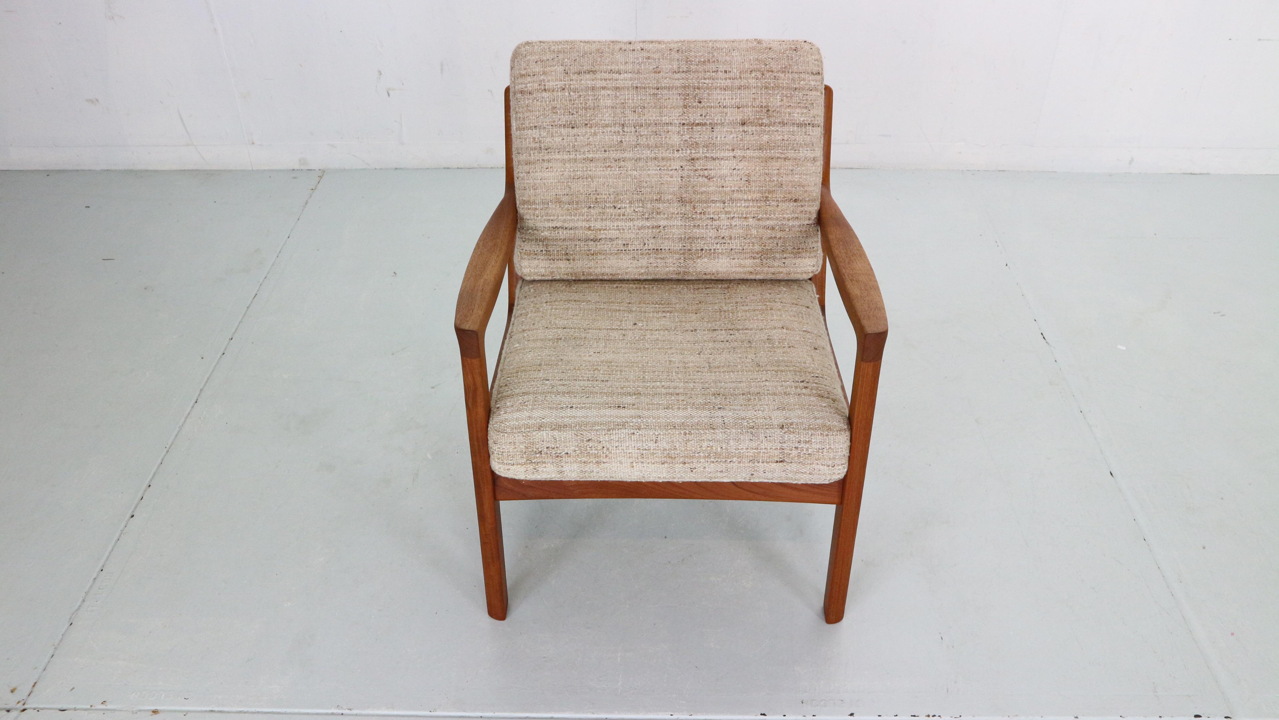 Ole Wanscher Set of 2 Teak Senator Lounge Chair for France& Son, Denmark, 1950's 3