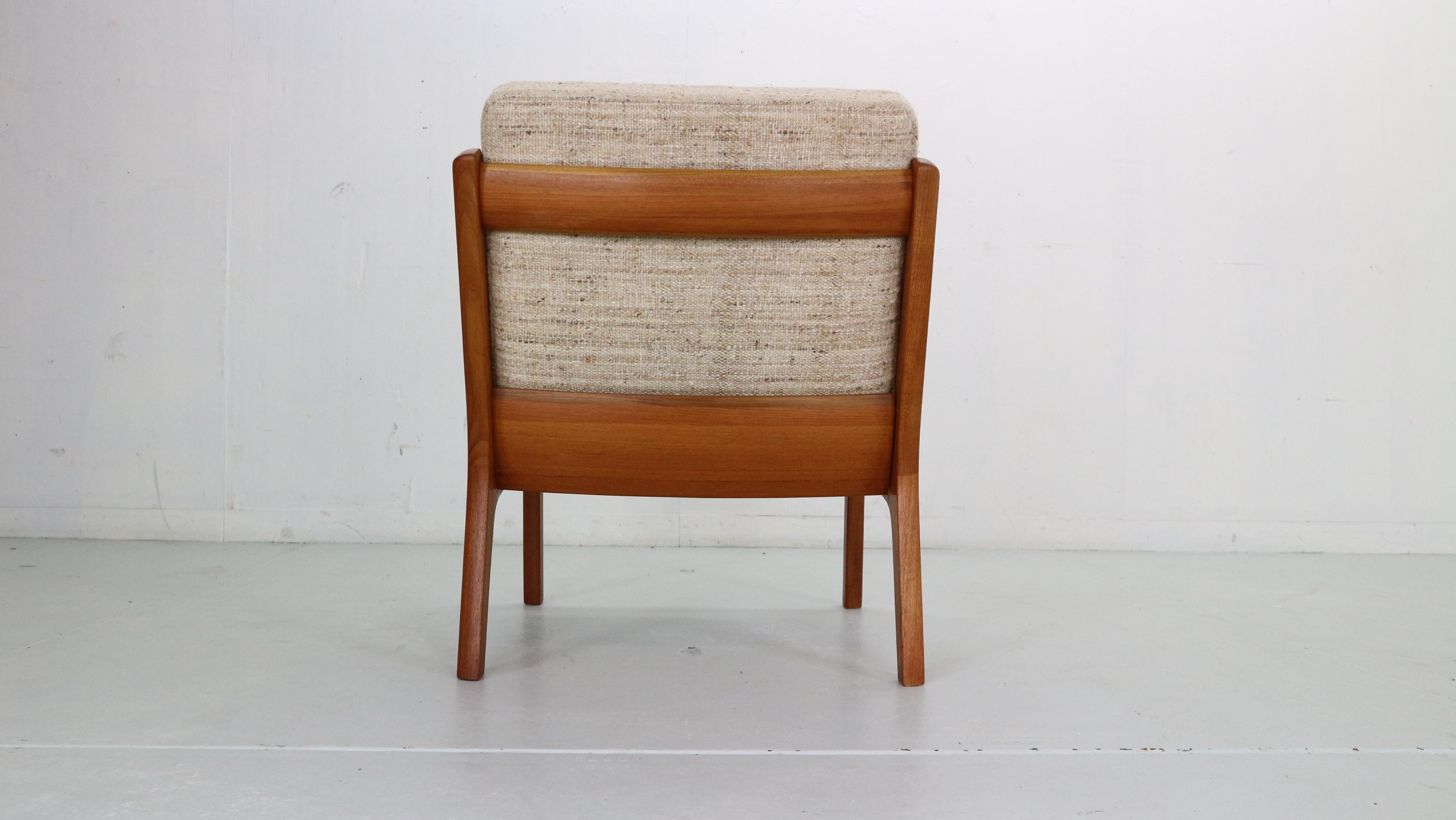 Ole Wanscher Set of 2 Teak Senator Lounge Chair for France& Son, Denmark, 1950's 4