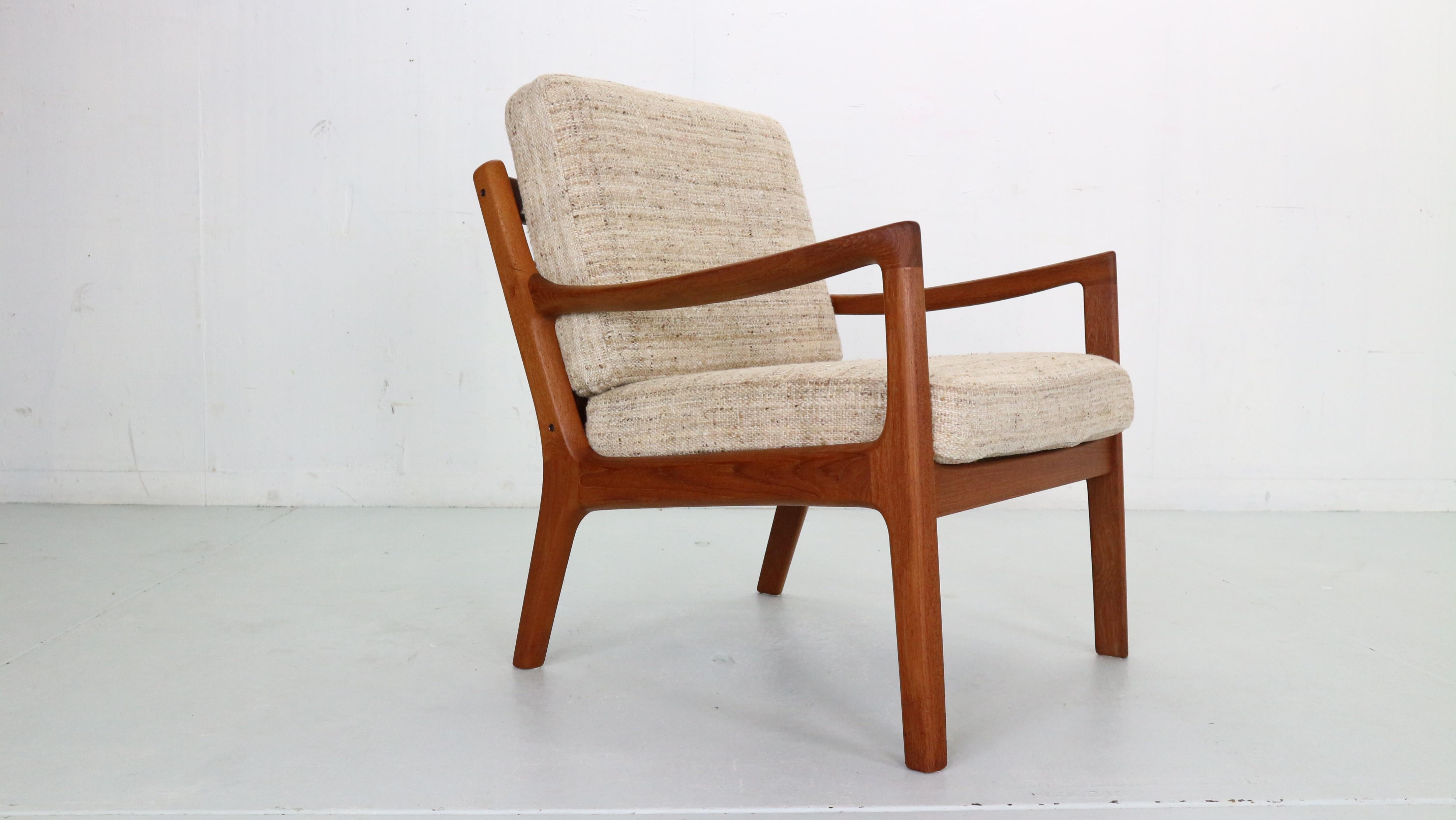 Ole Wanscher Set of 2 Teak Senator Lounge Chair for France& Son, Denmark, 1950's 6