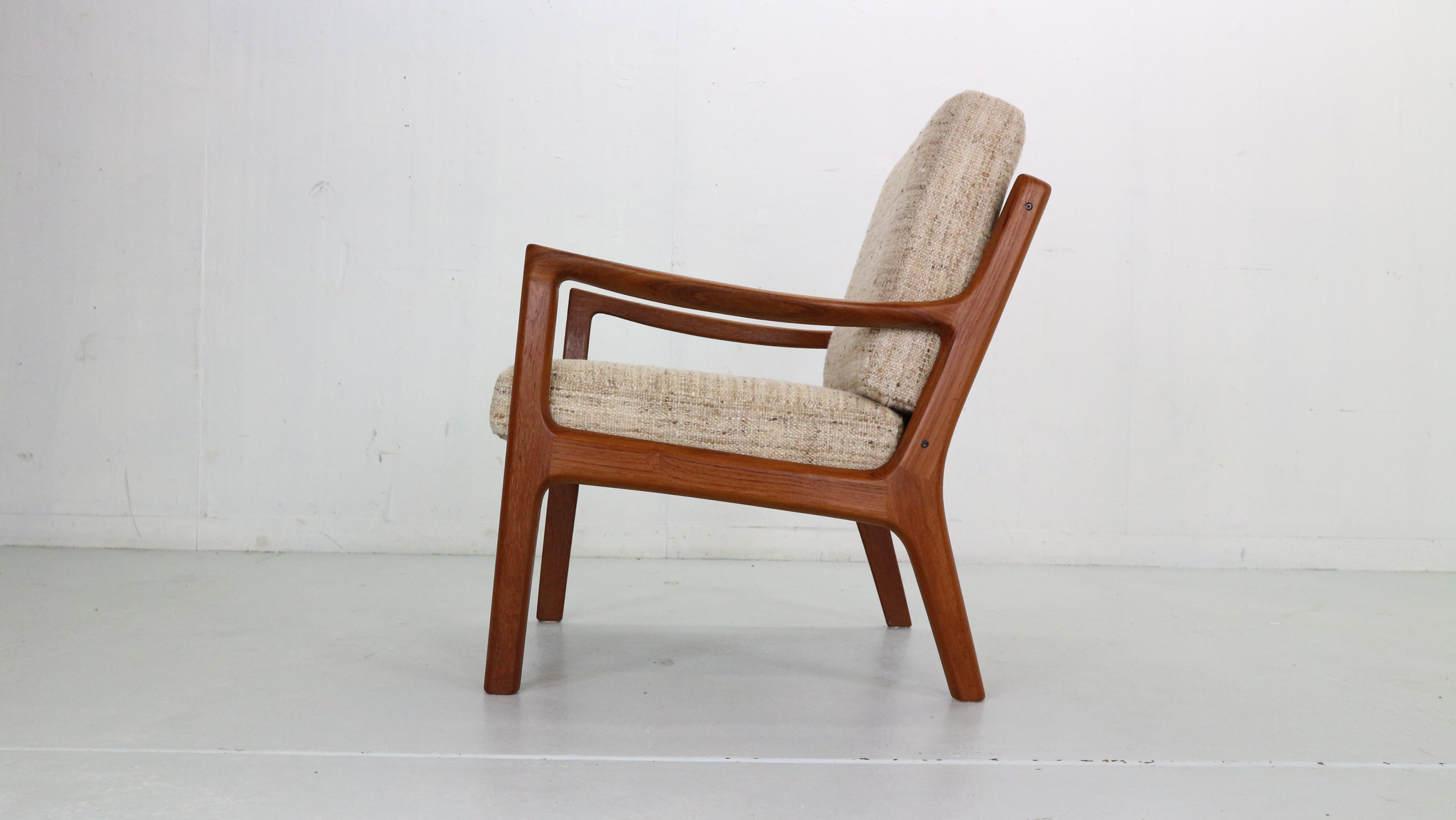 Ole Wanscher Set of 2 Teak Senator Lounge Chair for France& Son, Denmark, 1950's 9