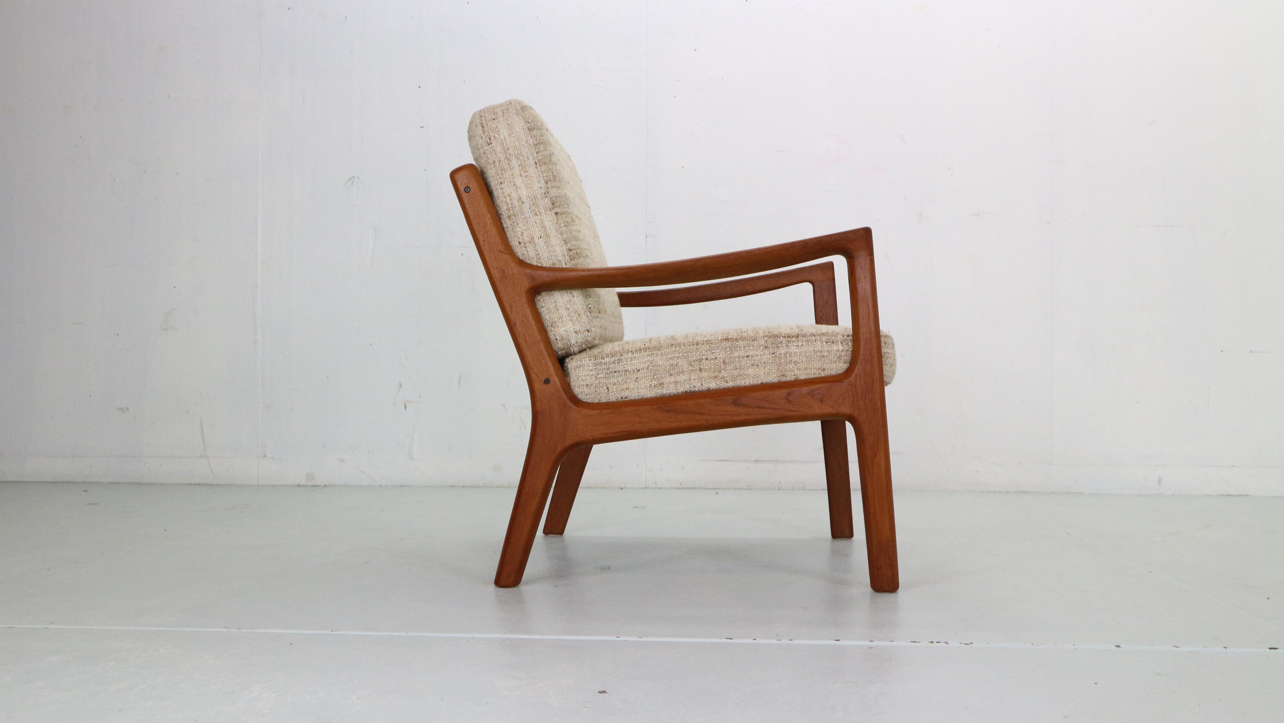Ole Wanscher Set of 2 Teak Senator Lounge Chair for France& Son, Denmark, 1950's 11
