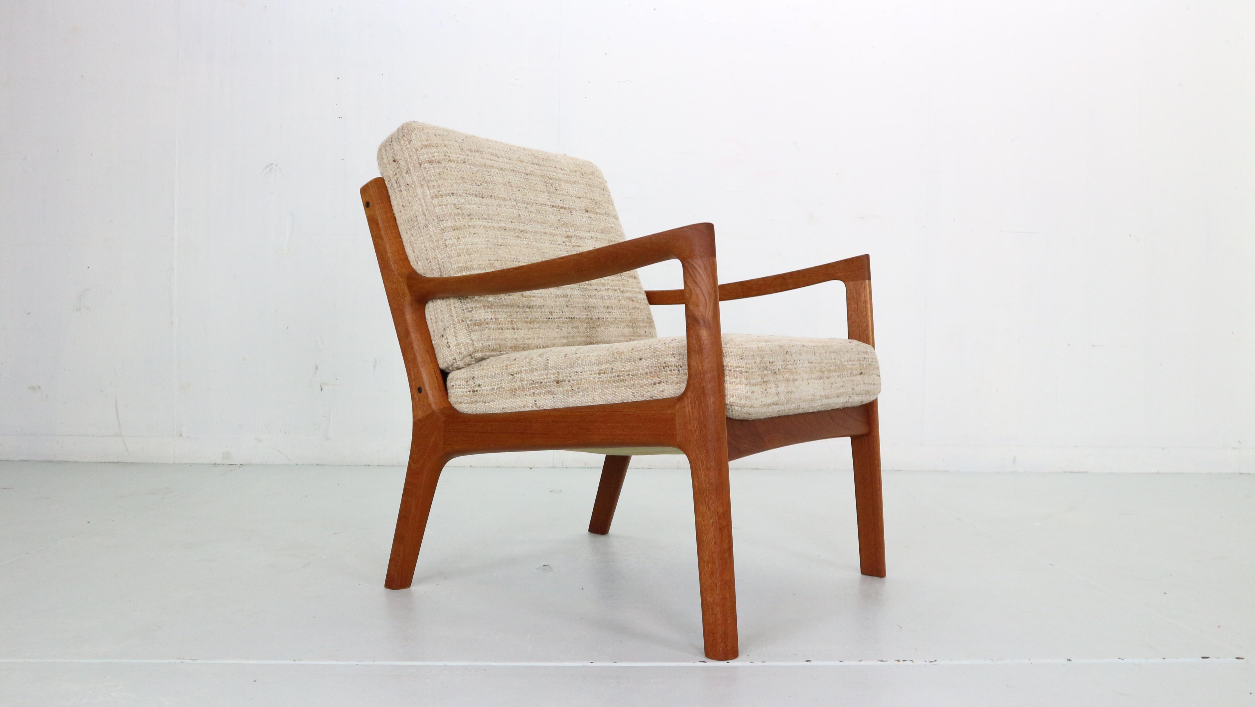 Ole Wanscher Set of 2 Teak Senator Lounge Chair for France& Son, Denmark, 1950's 1