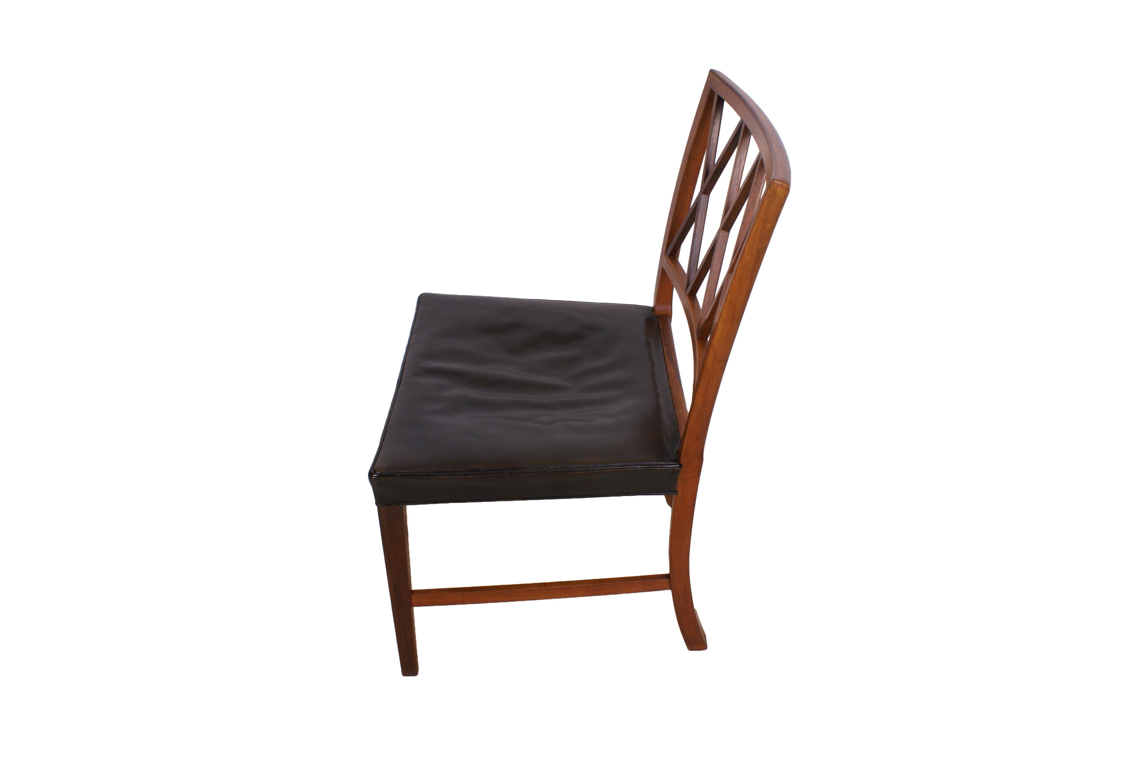 Mid-20th Century Ole Wanscher Set of 8 Dining Chairs, Rosewood by Cabinetmaker A.J. Iversen, 1942