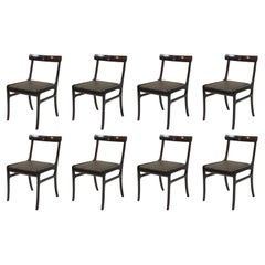 Ole Wanscher Set of Eight Refinished Mahogany Dining Chairs