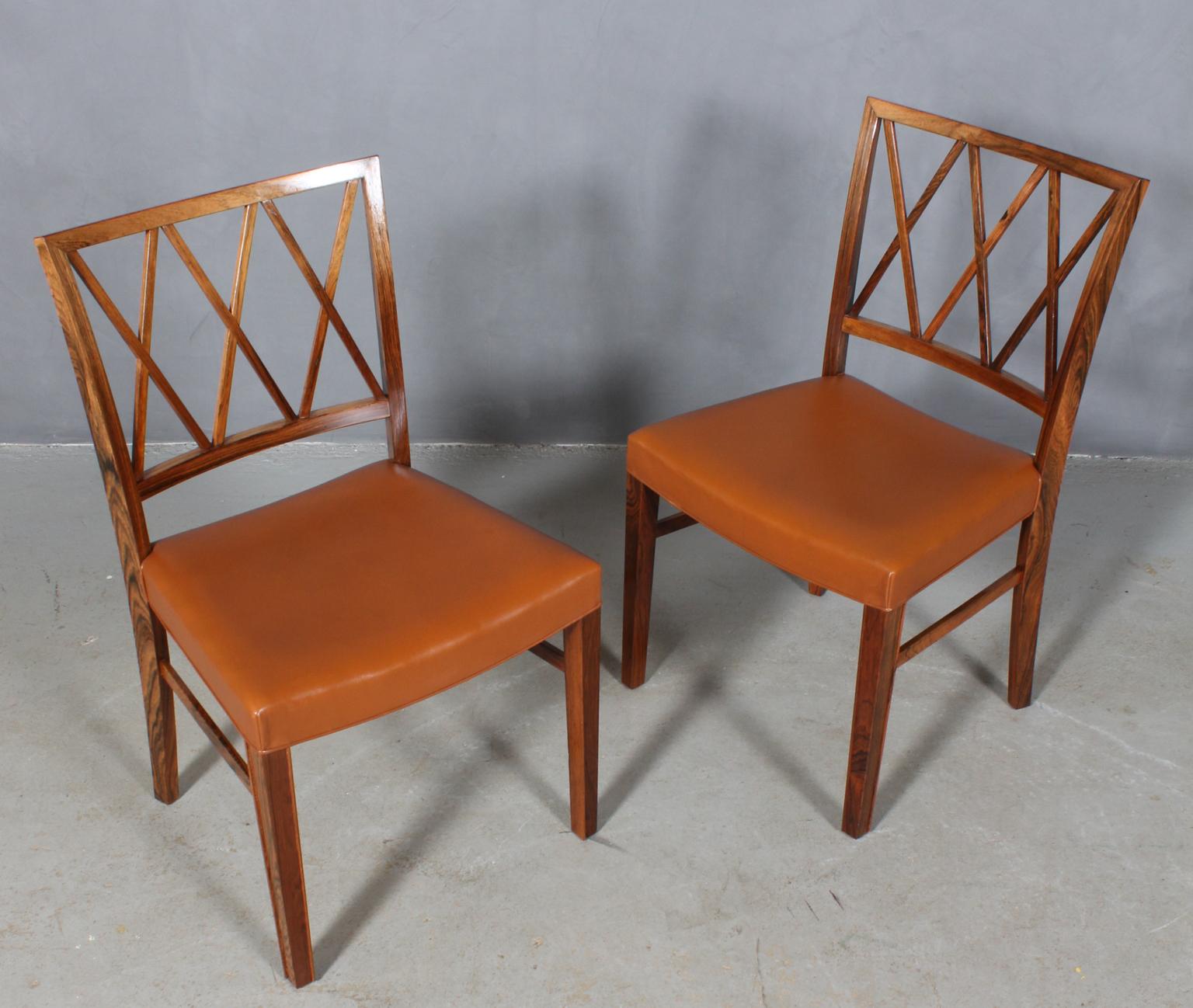 Ole Wanscher Set of Four Dining Chairs in Rosewood In Good Condition In Esbjerg, DK