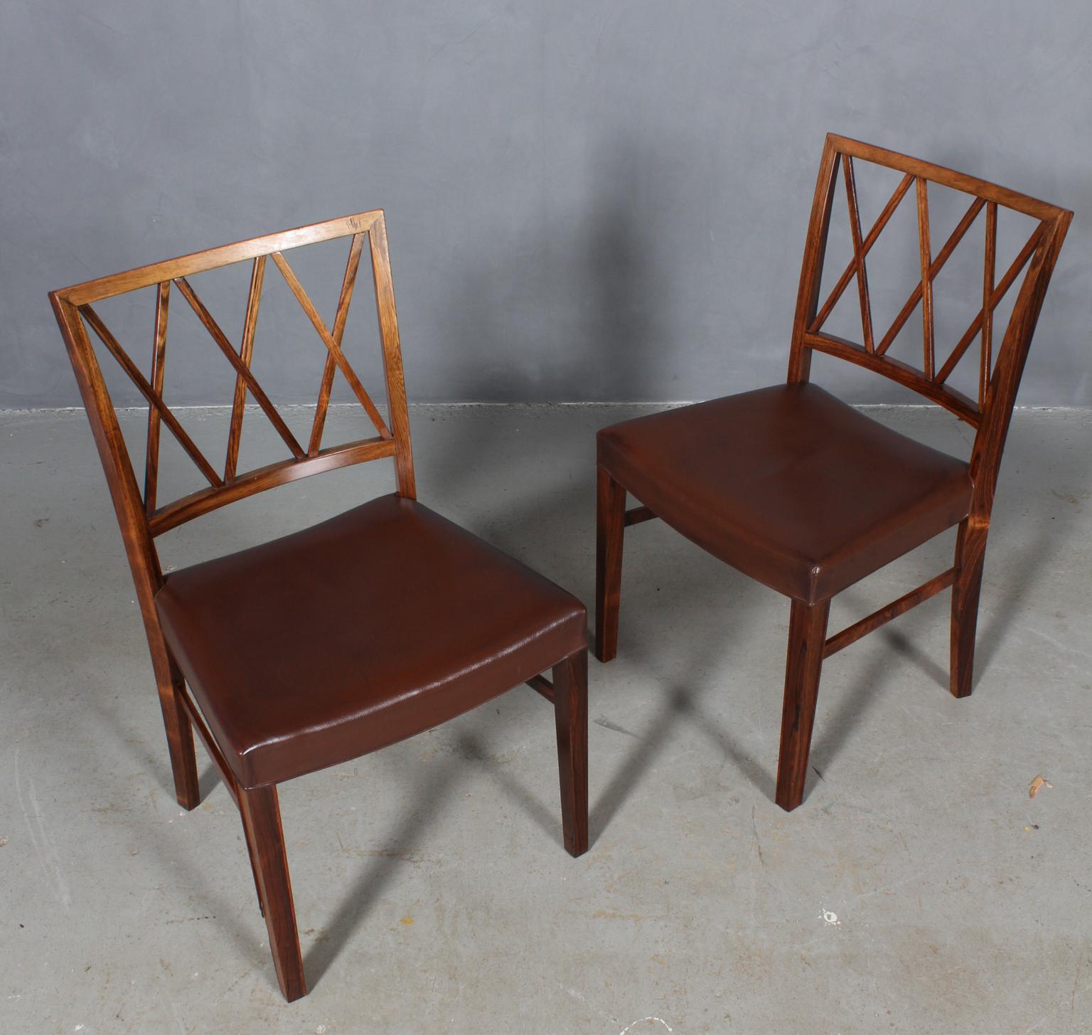 Ole Wanscher Set of Four Dining Chairs in Rosewood In Good Condition In Esbjerg, DK