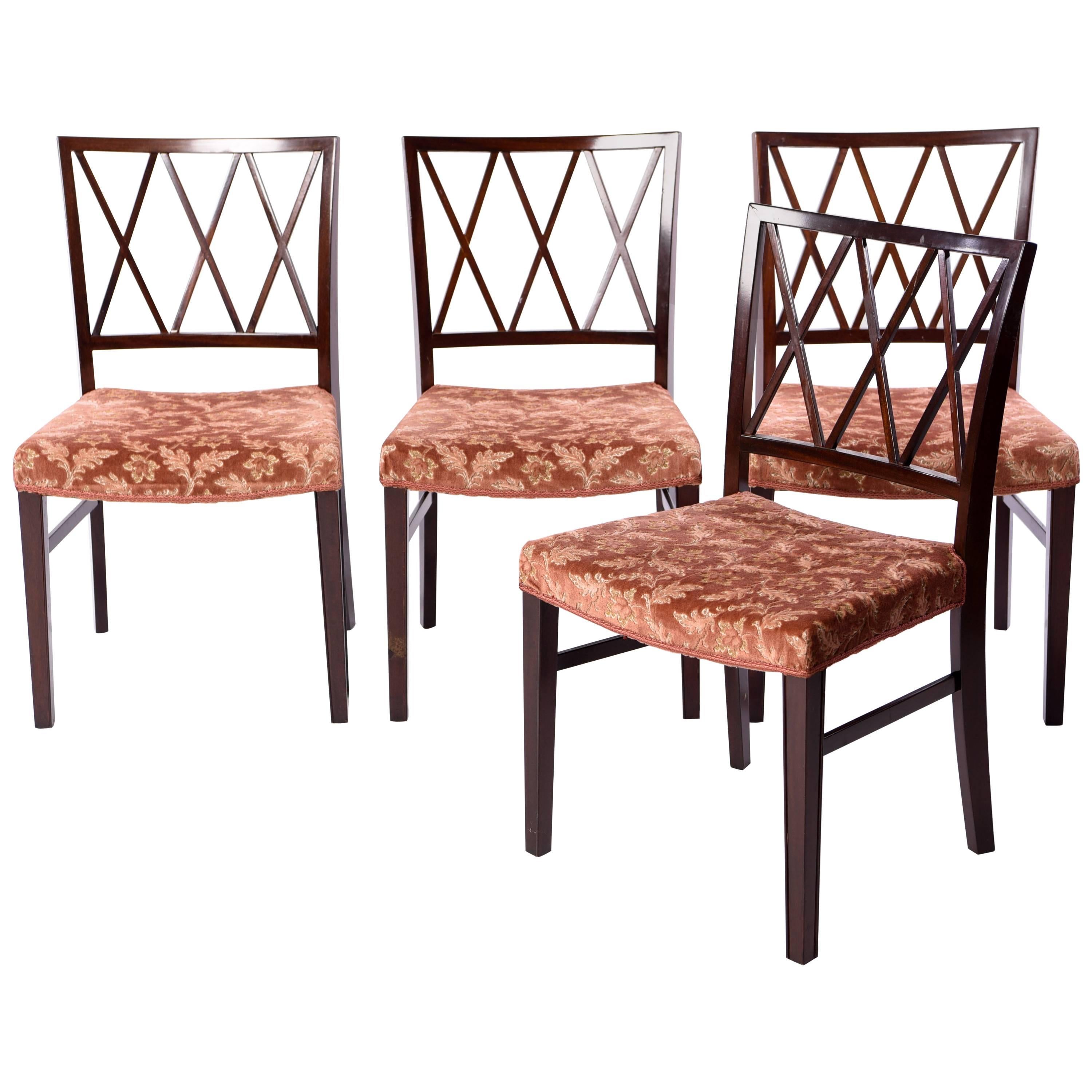 Ole Wanscher Set of Four Mahogany Dining Chairs for A. J. Iversen