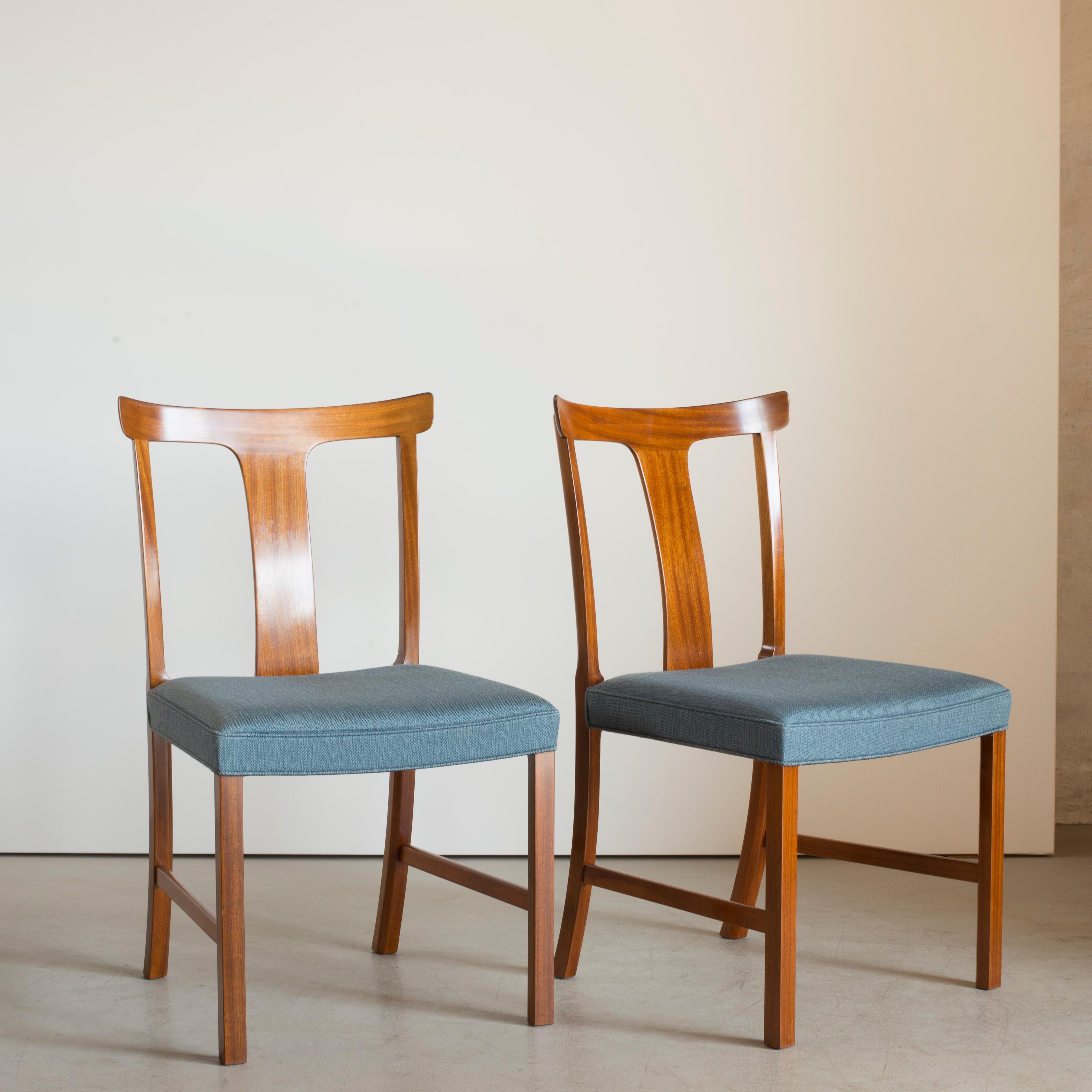 Danish Ole Wanscher Set of Six Benedikte Chairs for A.J. Iversen For Sale