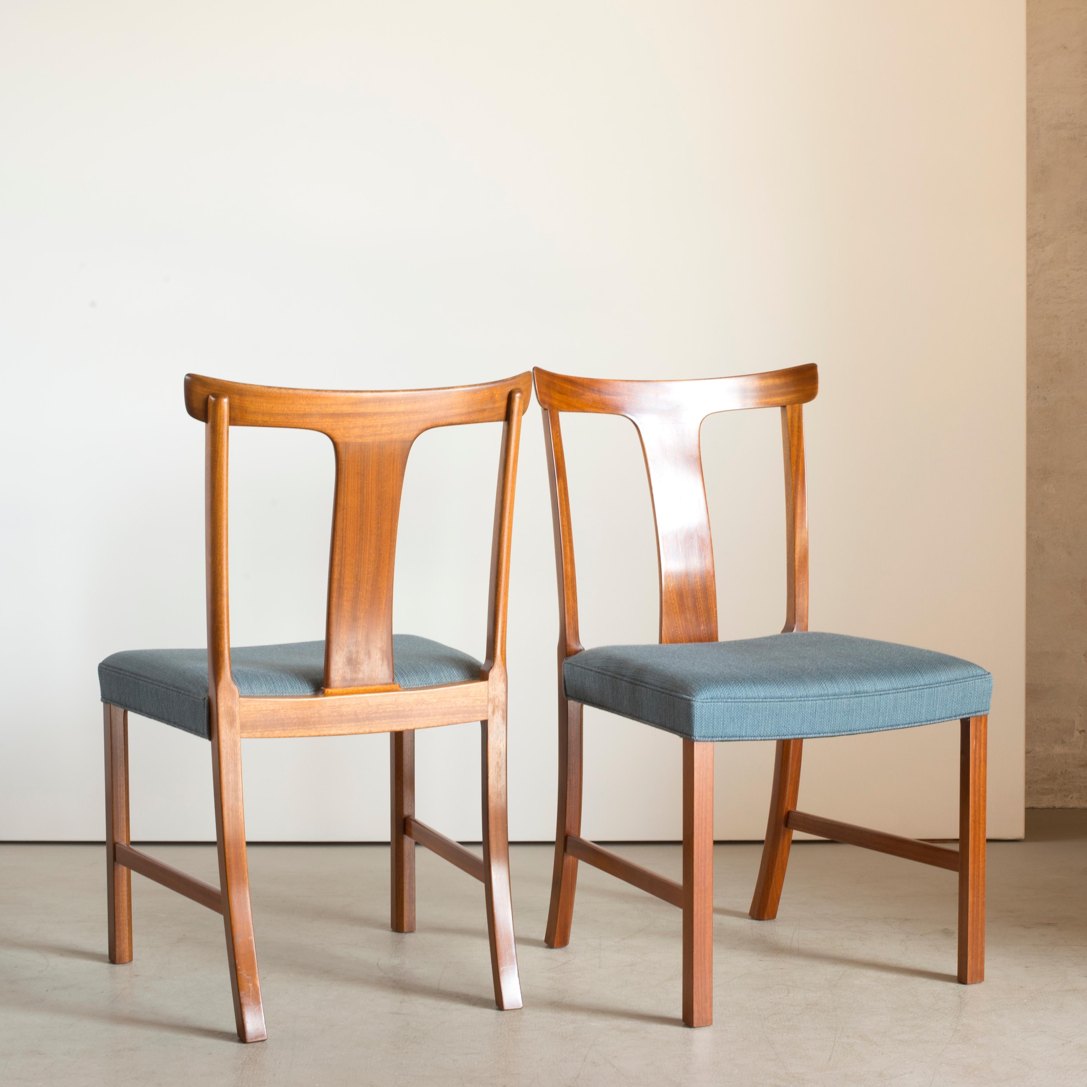 Lacquered Ole Wanscher Set of Six Benedikte Chairs for A.J. Iversen For Sale