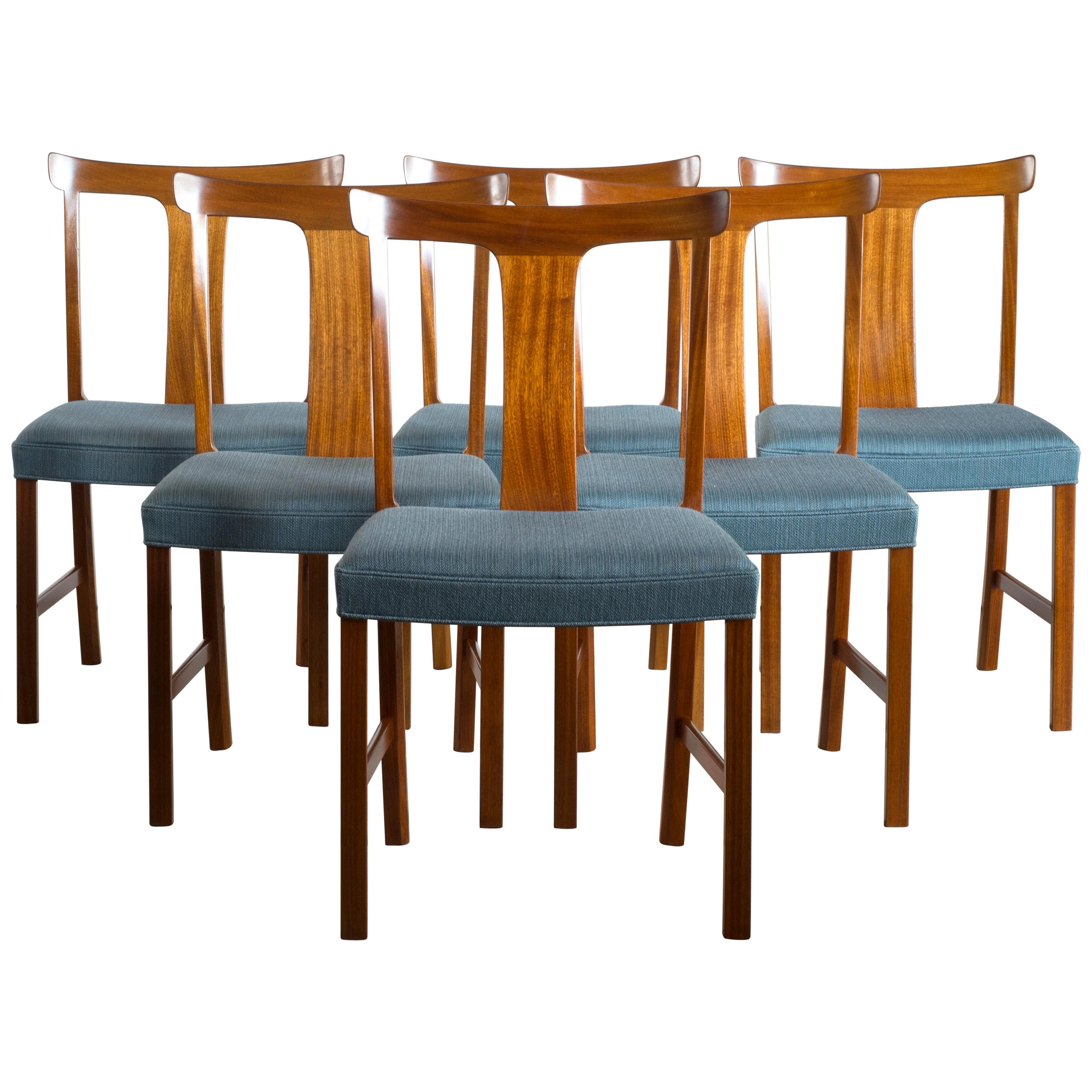 Ole Wanscher Set of Six Benedikte Chairs for A.J. Iversen For Sale