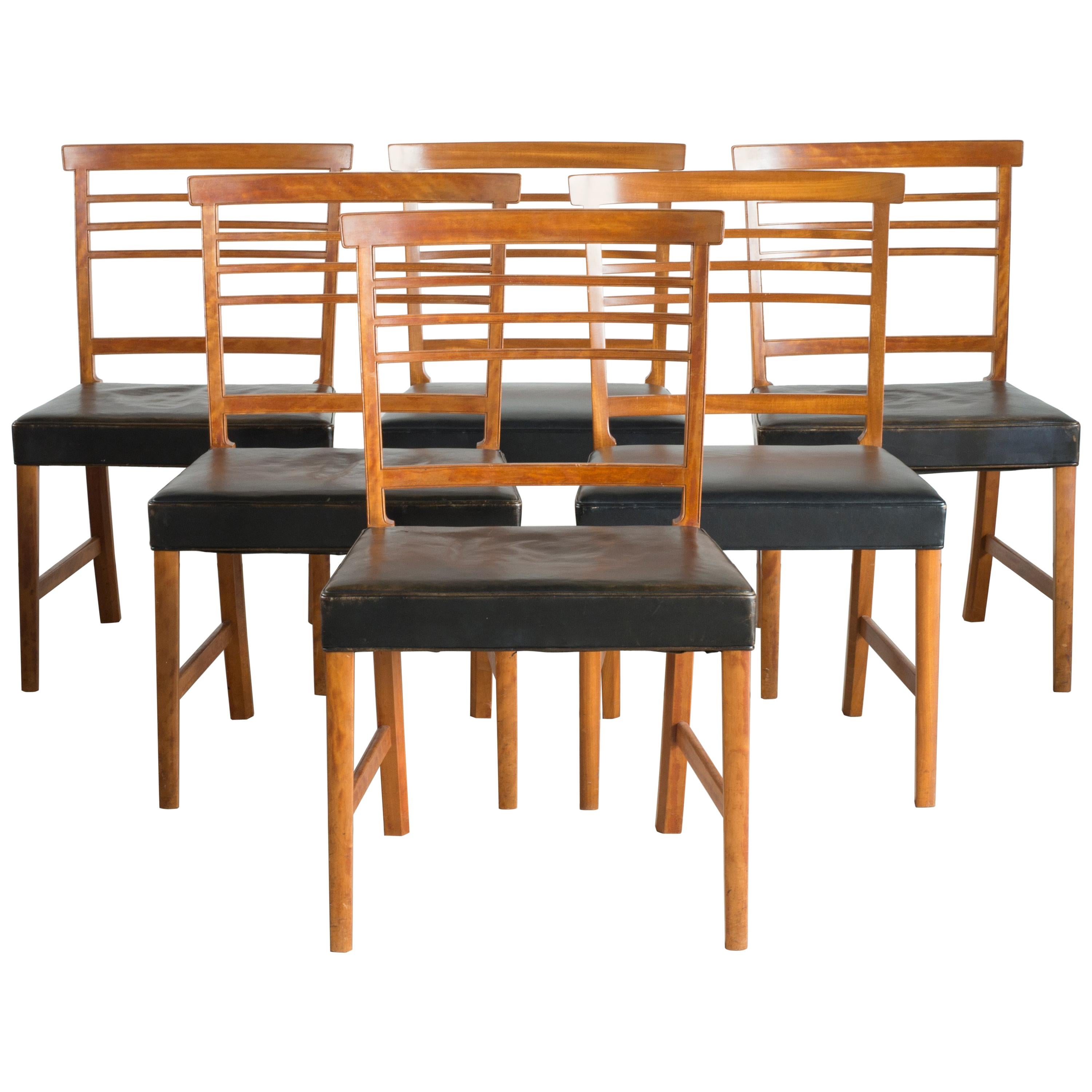 Ole Wanscher Set of Six Chairs for a. J. Iversen