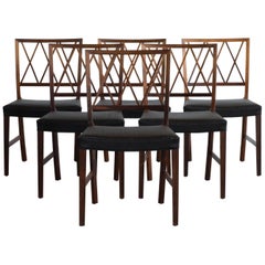 Ole Wanscher Set of Six Dinning Chairs in Rosewood for A. J. Iversen
