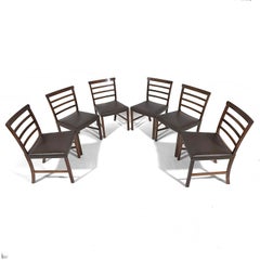 Ole Wanscher Set of Six Rosewood Side Chairs by A.J. Iversen