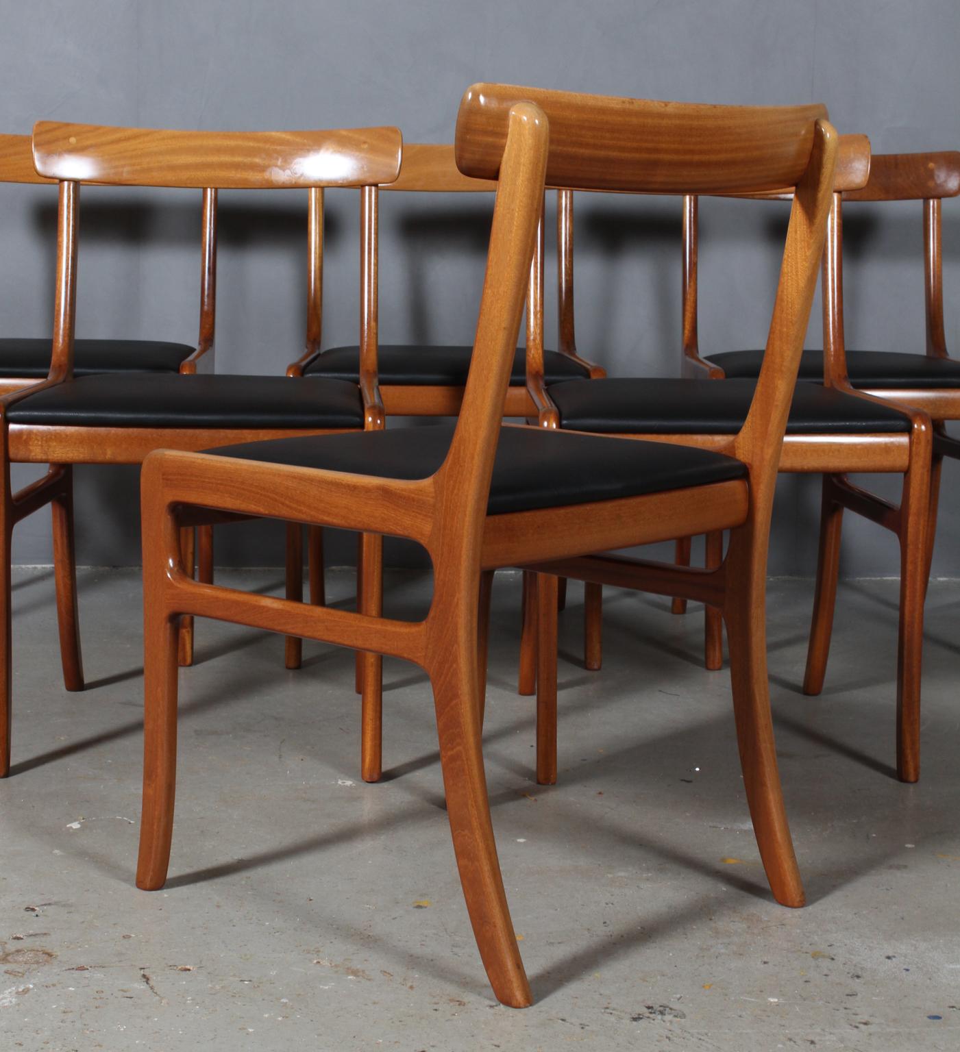 Ole Wanscher Set of Six Rungstedlund Dining Chairs In Good Condition In Esbjerg, DK