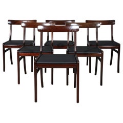 Ole Wanscher Set of Six Rungstedlund Dining Chairs