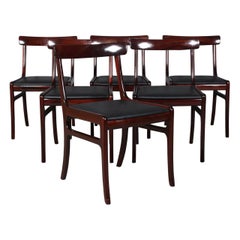 Ole Wanscher Set of Six Rungstedlund Dining Chairs