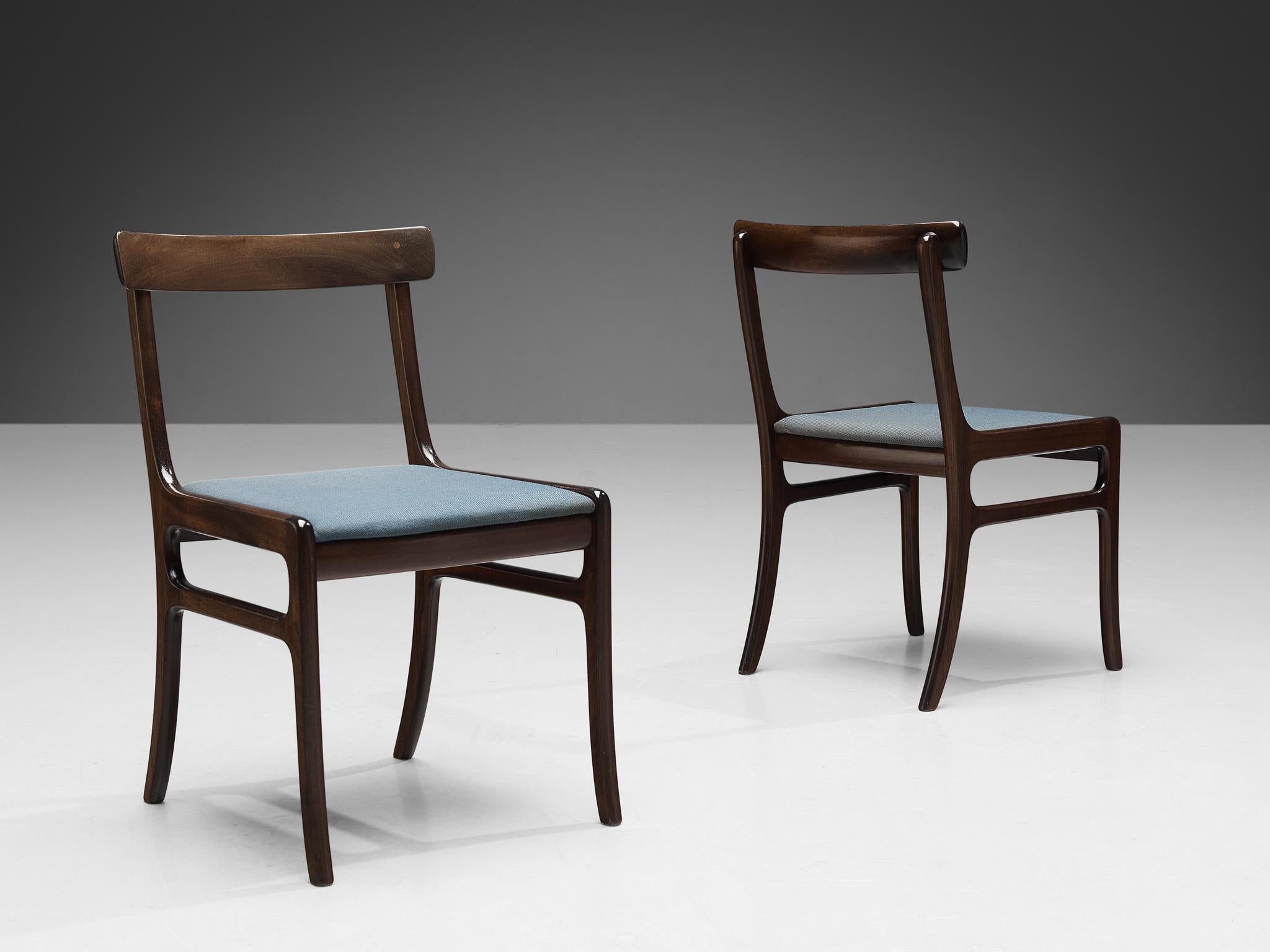 Ole Wanscher Set of Six 'Rungstedlund' Dining Chairs in Mahogany  In Good Condition In Waalwijk, NL