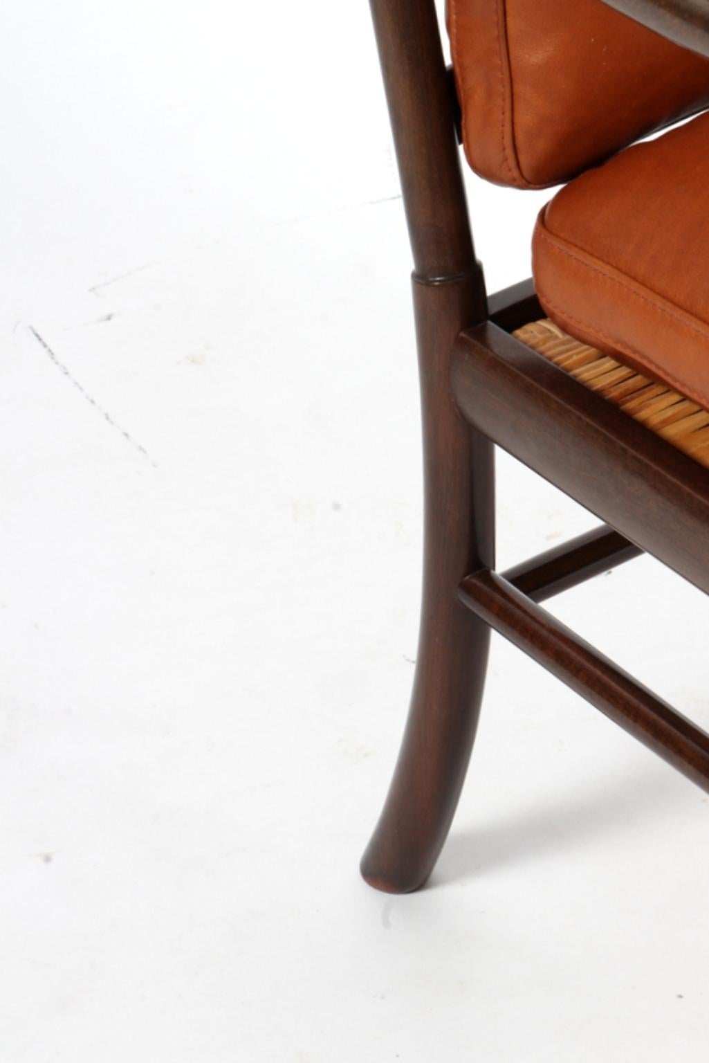 Scandinavian Modern Ole Wanscher Colonial Chair 