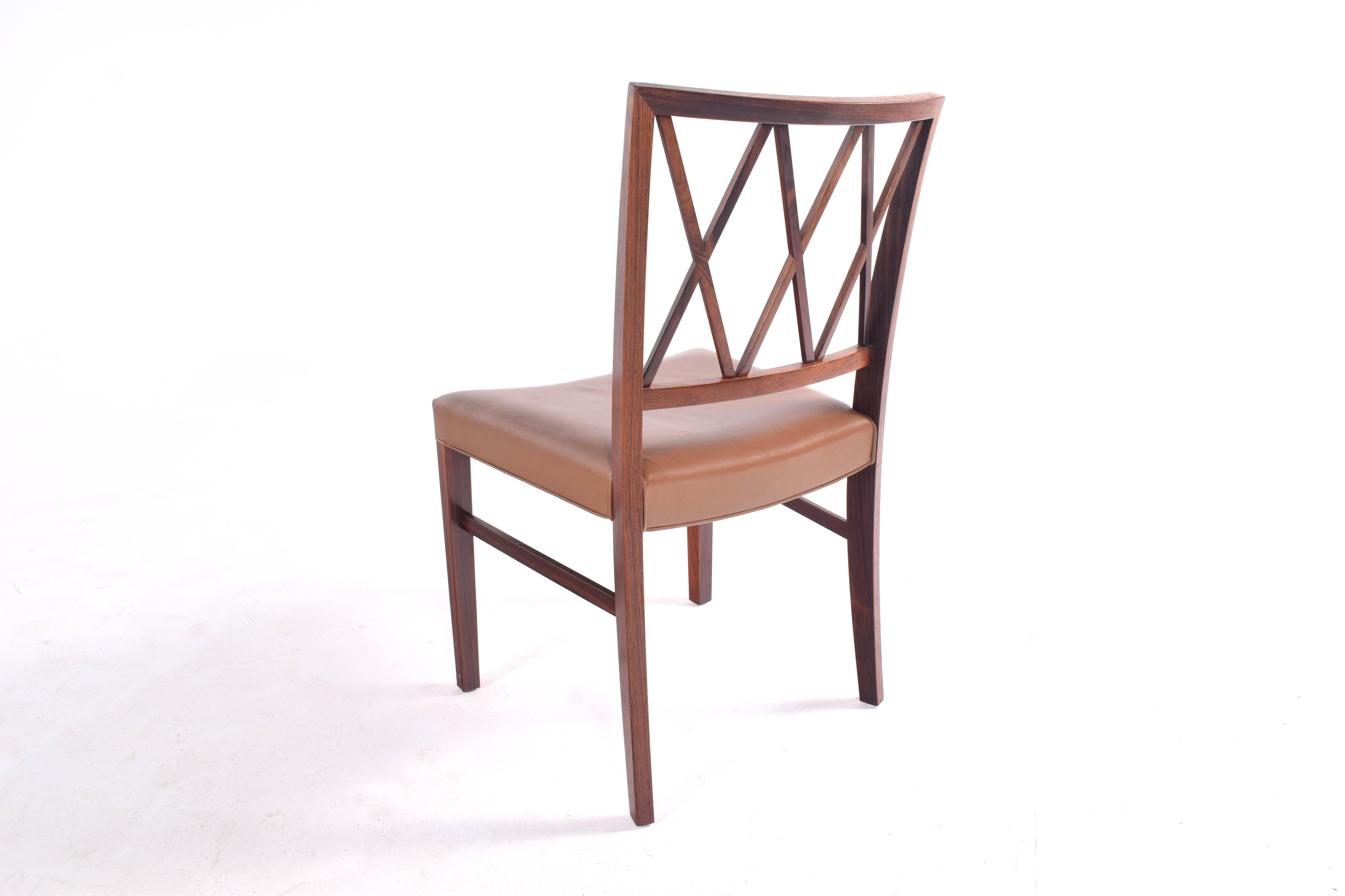 Ole Wanscher Slagelse Rosewood Dining Chairs 5