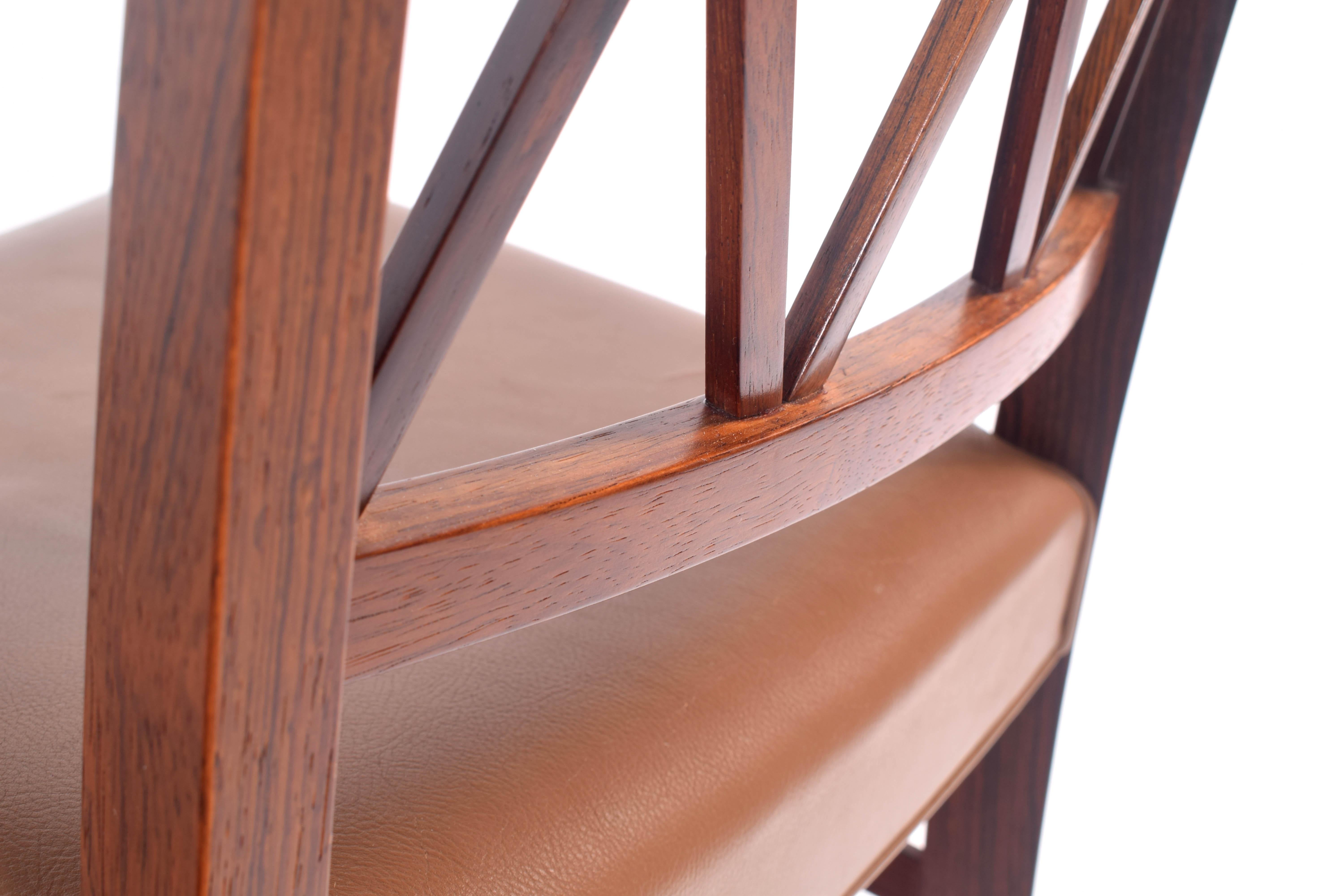 Ole Wanscher Slagelse Rosewood Dining Chairs 7