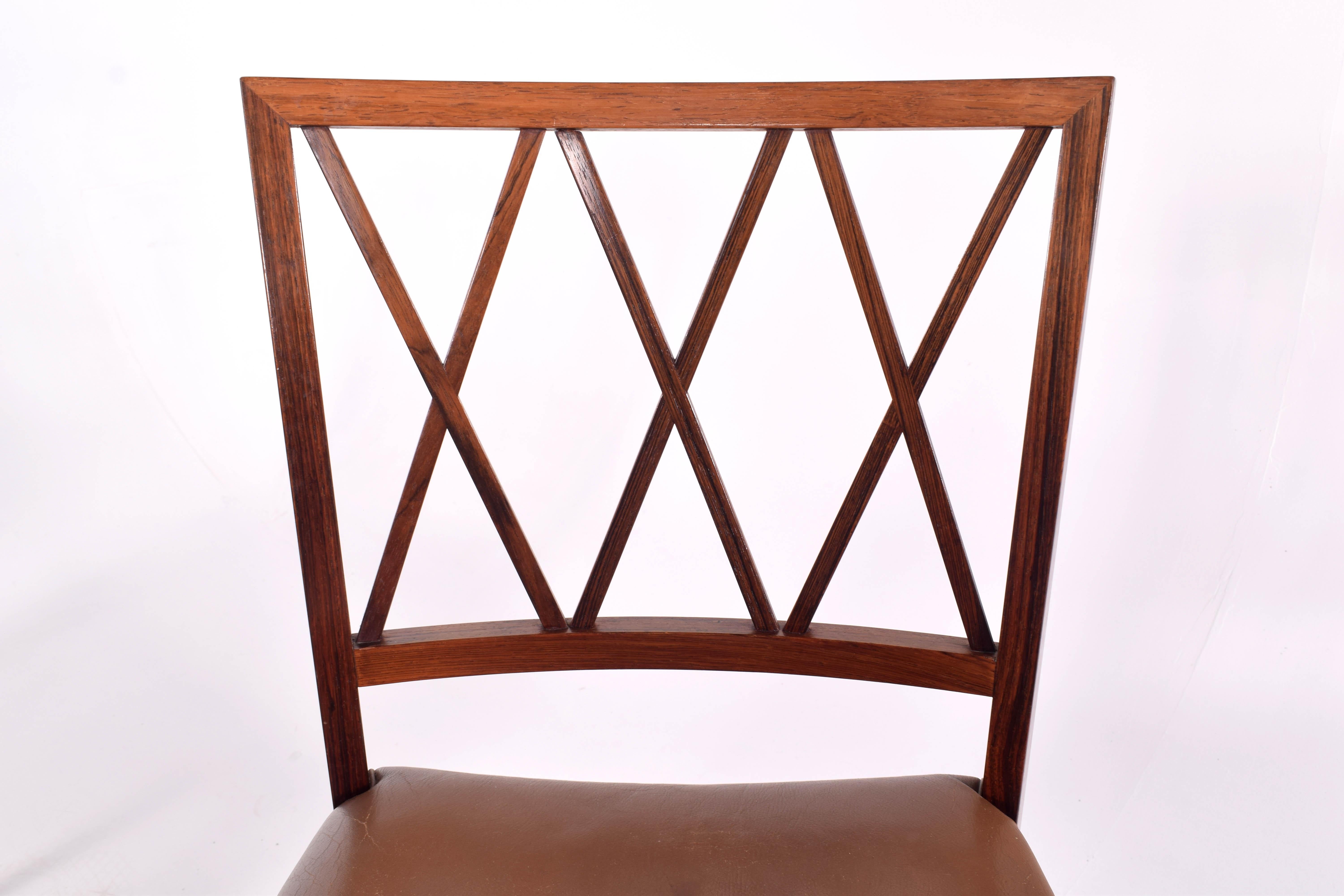 Ole Wanscher Slagelse Rosewood Dining Chairs In Good Condition In Lisboa, Lisboa