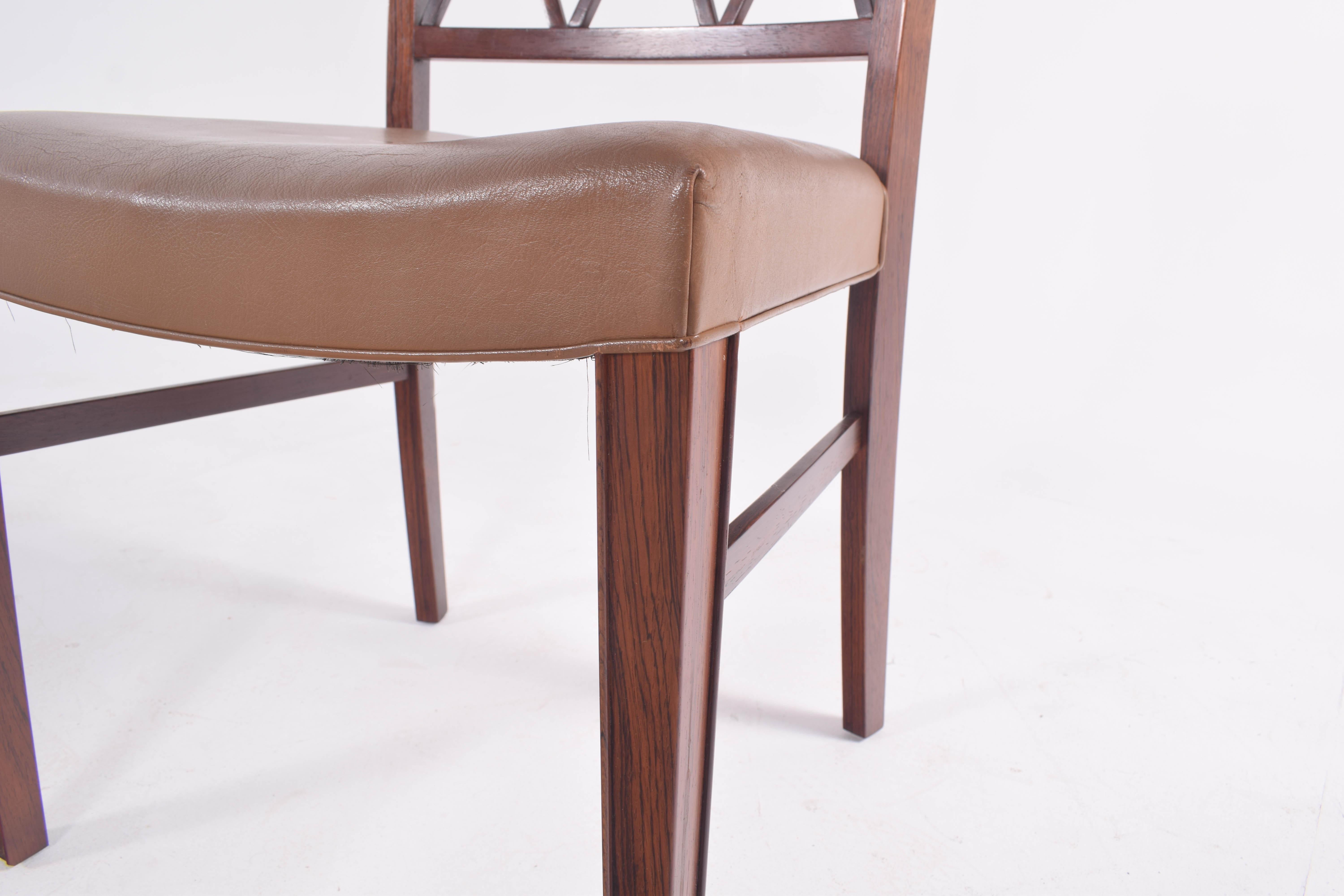Ole Wanscher Slagelse Rosewood Dining Chairs 1