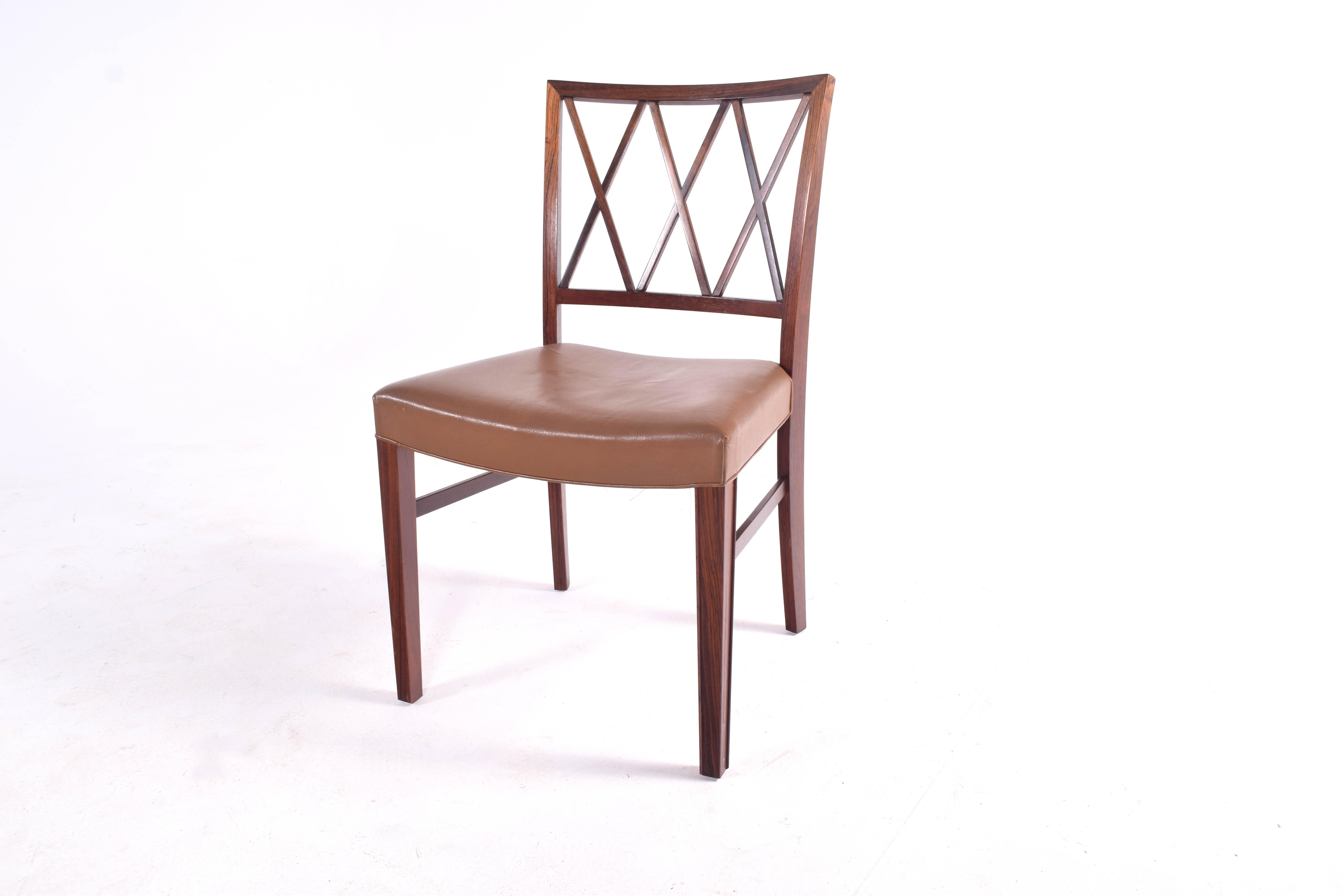 Ole Wanscher Slagelse Rosewood Dining Chairs 2