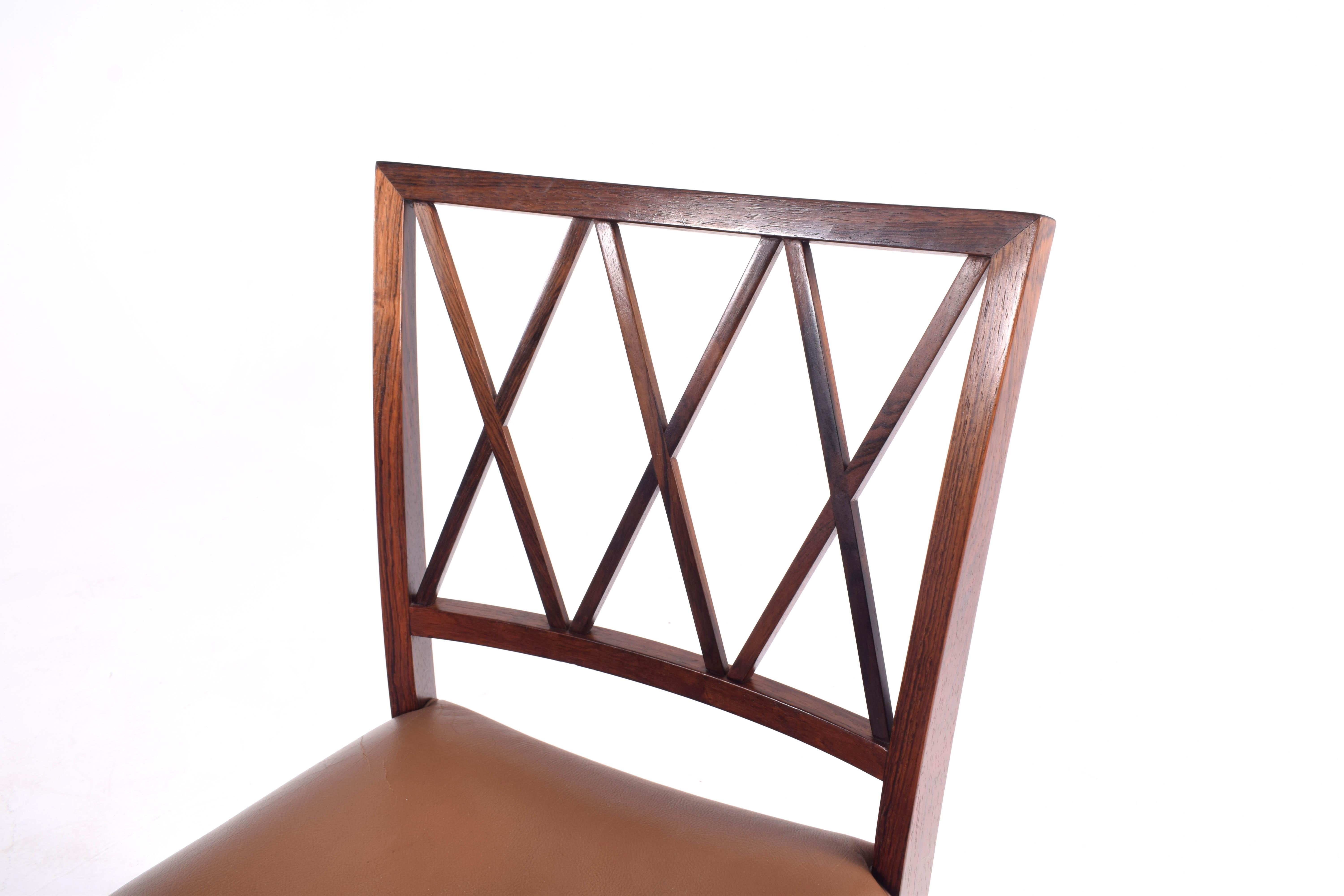 Ole Wanscher Slagelse Rosewood Dining Chairs 3
