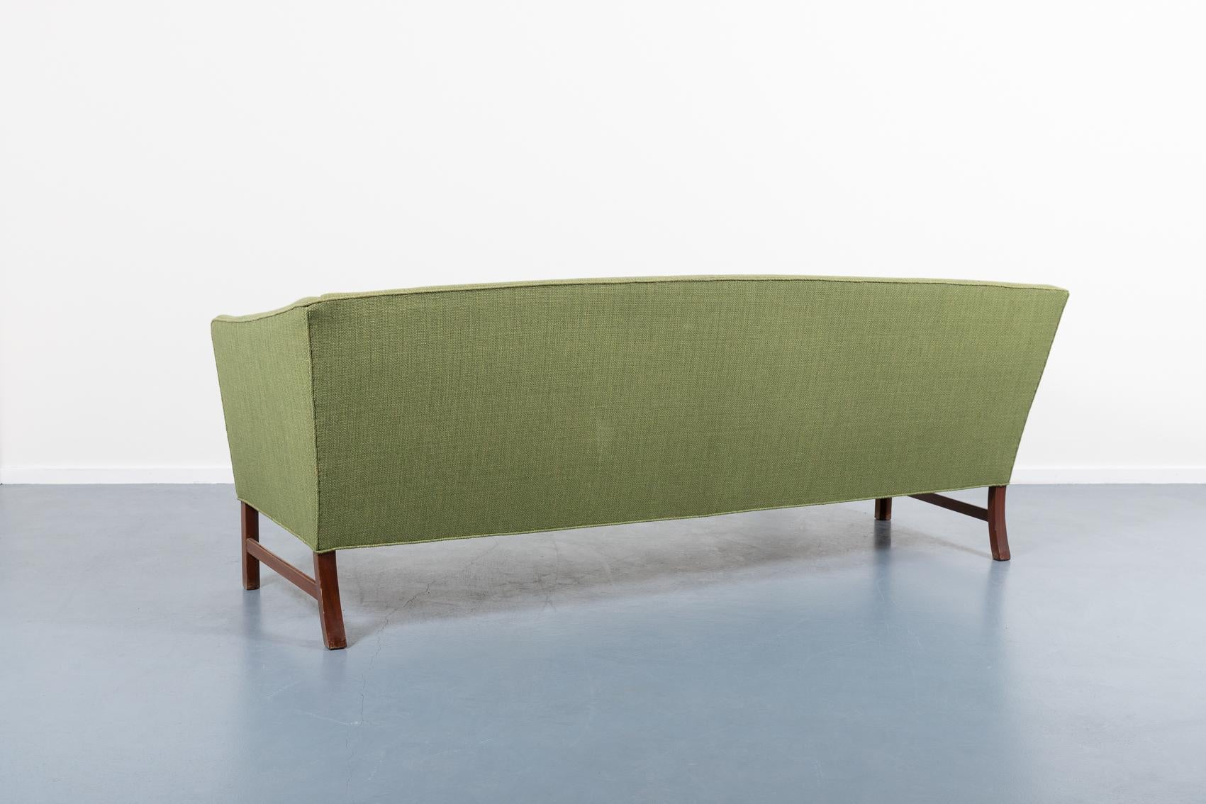 Ole Wanscher sofa for A.J. Iversen For Sale 1