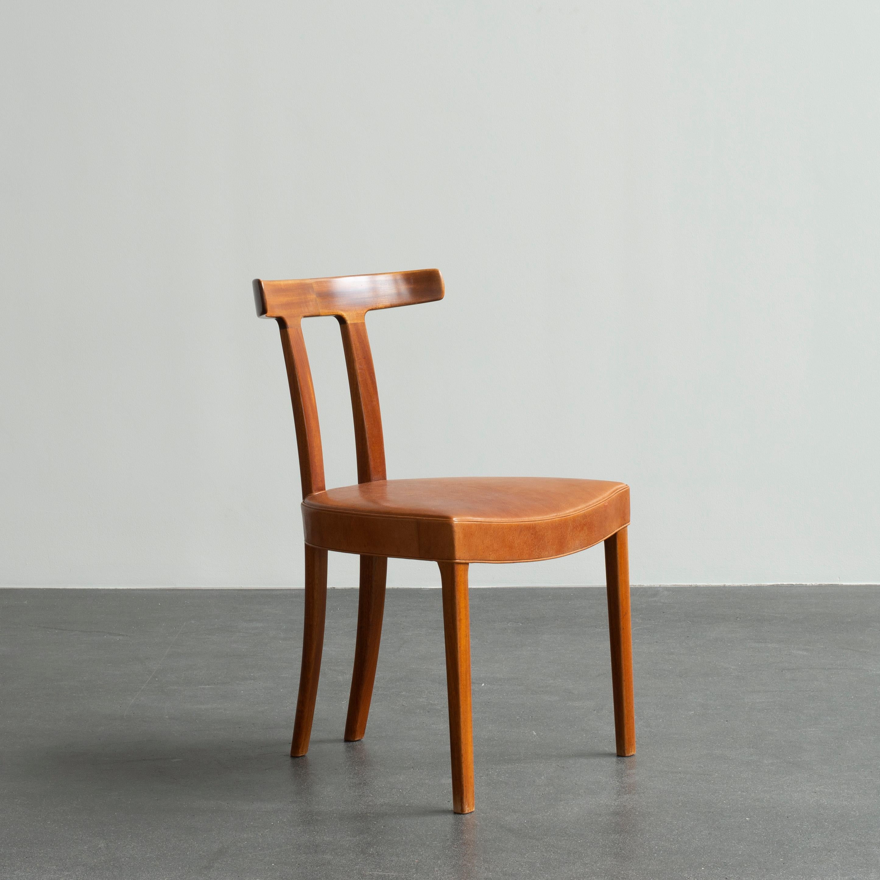 Scandinavian Modern Ole Wanscher 'T' Chair for A.J. Iversen For Sale