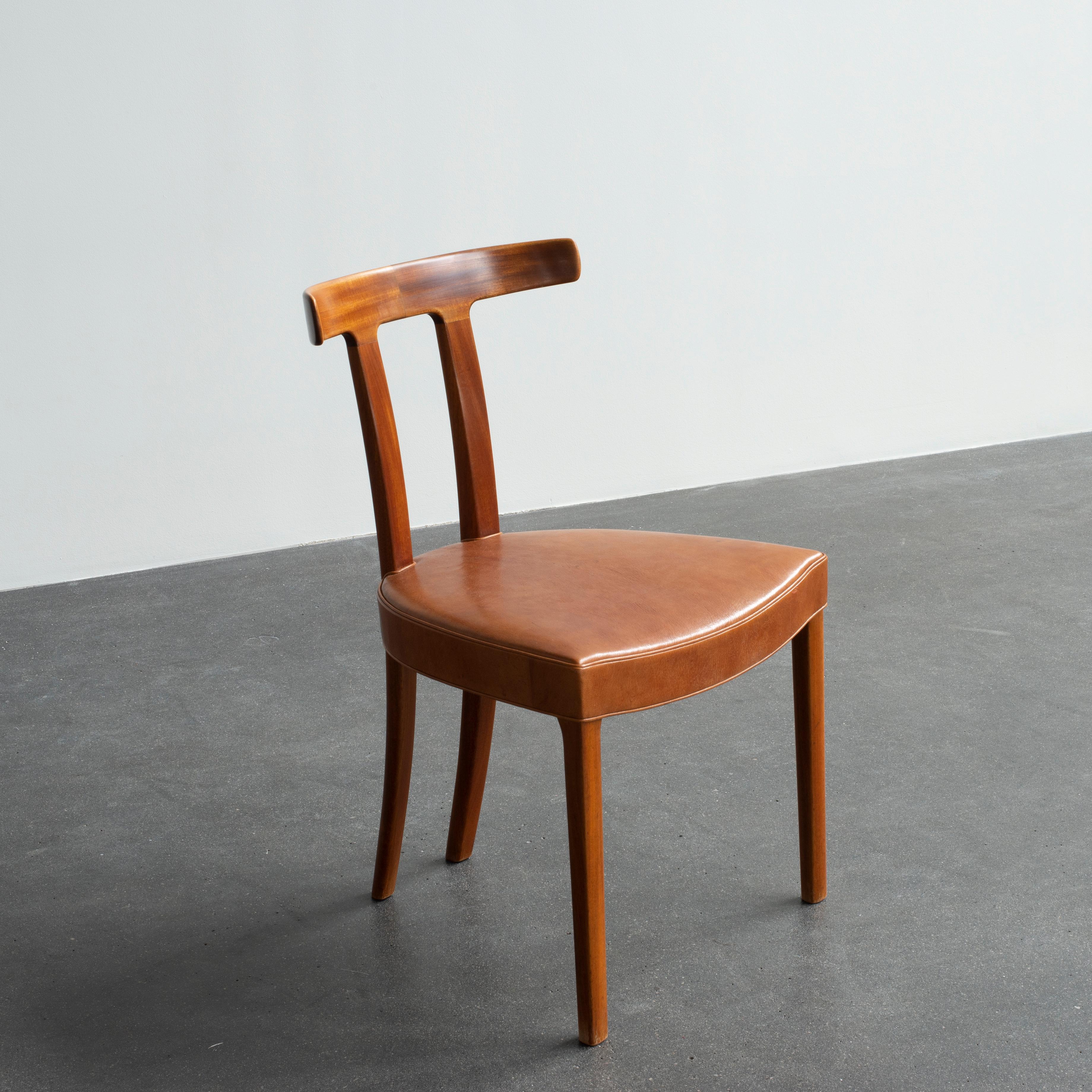 Lacquered Ole Wanscher 'T' Chair for A.J. Iversen For Sale