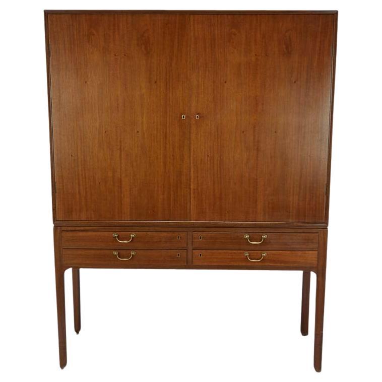 Ole Wanscher: Tall Mahogany Cabinet For Sale