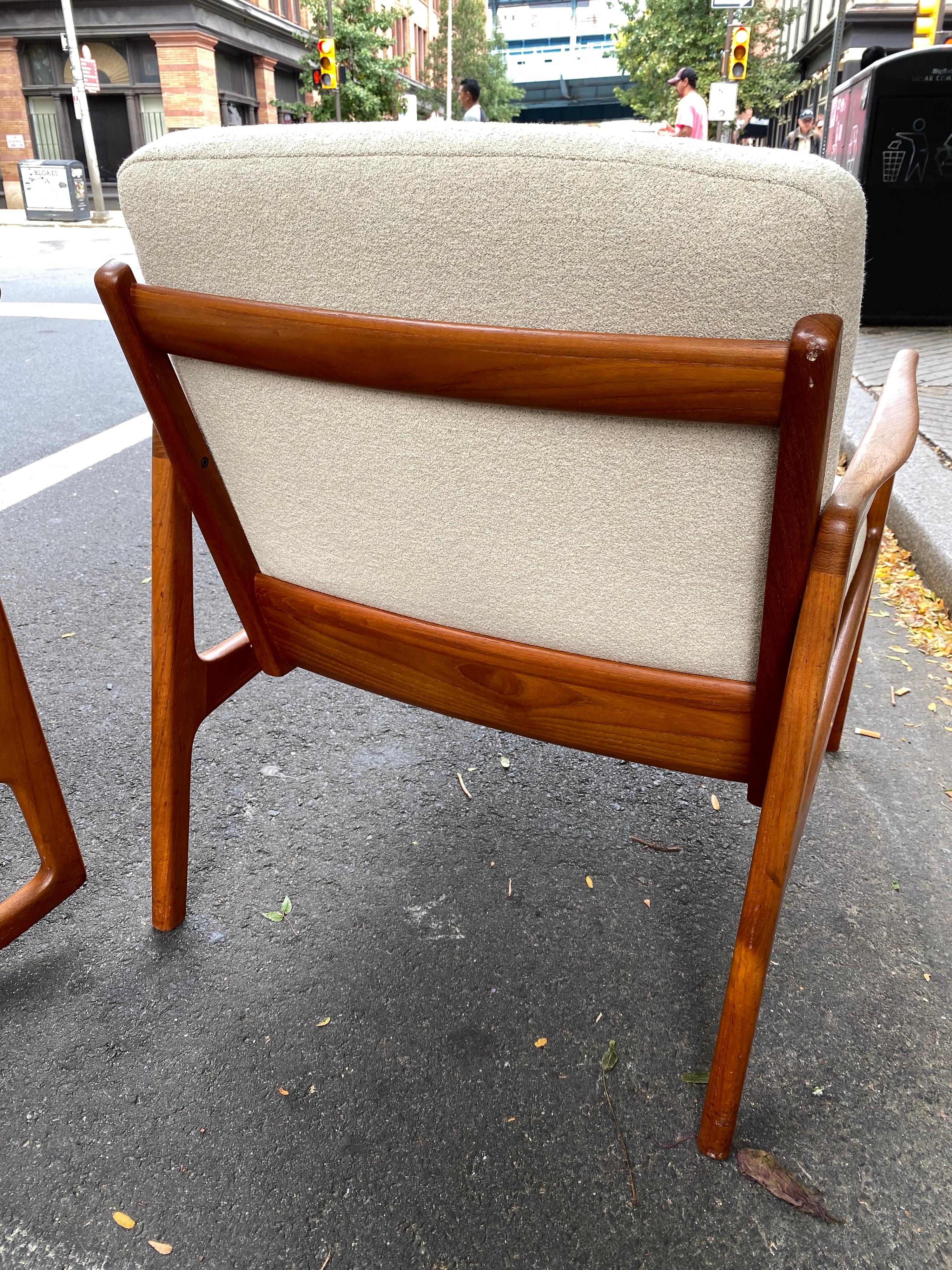 Ole Wanscher Teak Chair and Rocker/ Sold as a Pair 5