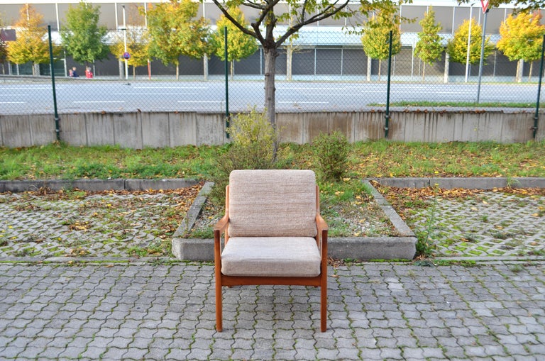 Ole Wanscher Teak Easy Chair Model Senator for France and Son For