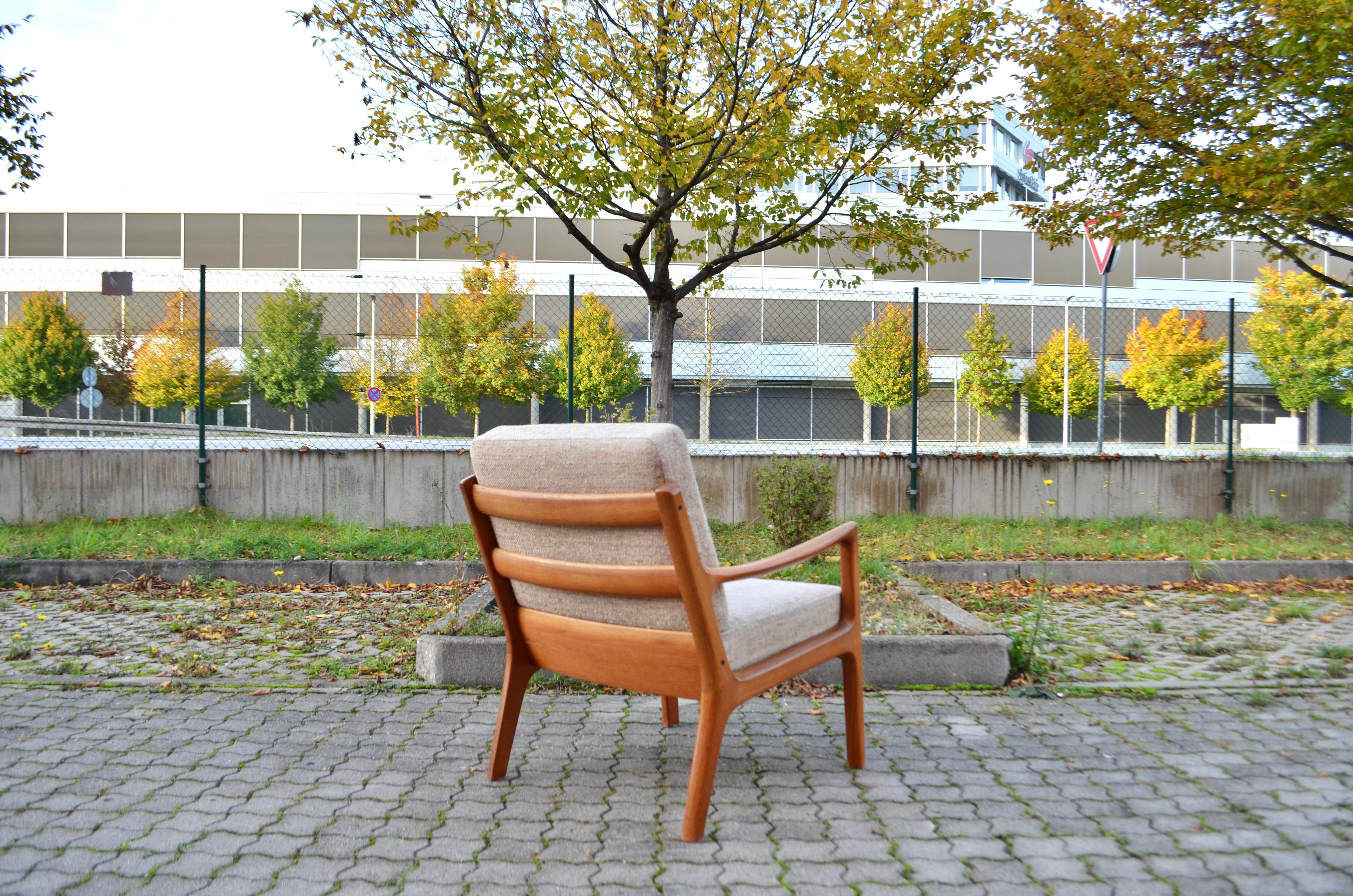 Danish Ole Wanscher Teak Easy Chair Model Senator for  France & Son  For Sale