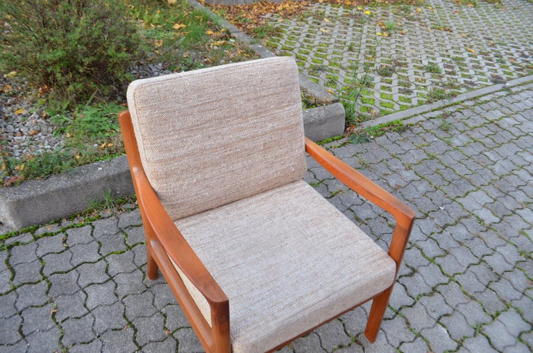 Ole Wanscher Teak Easy Chair Model Senator for France and Son For