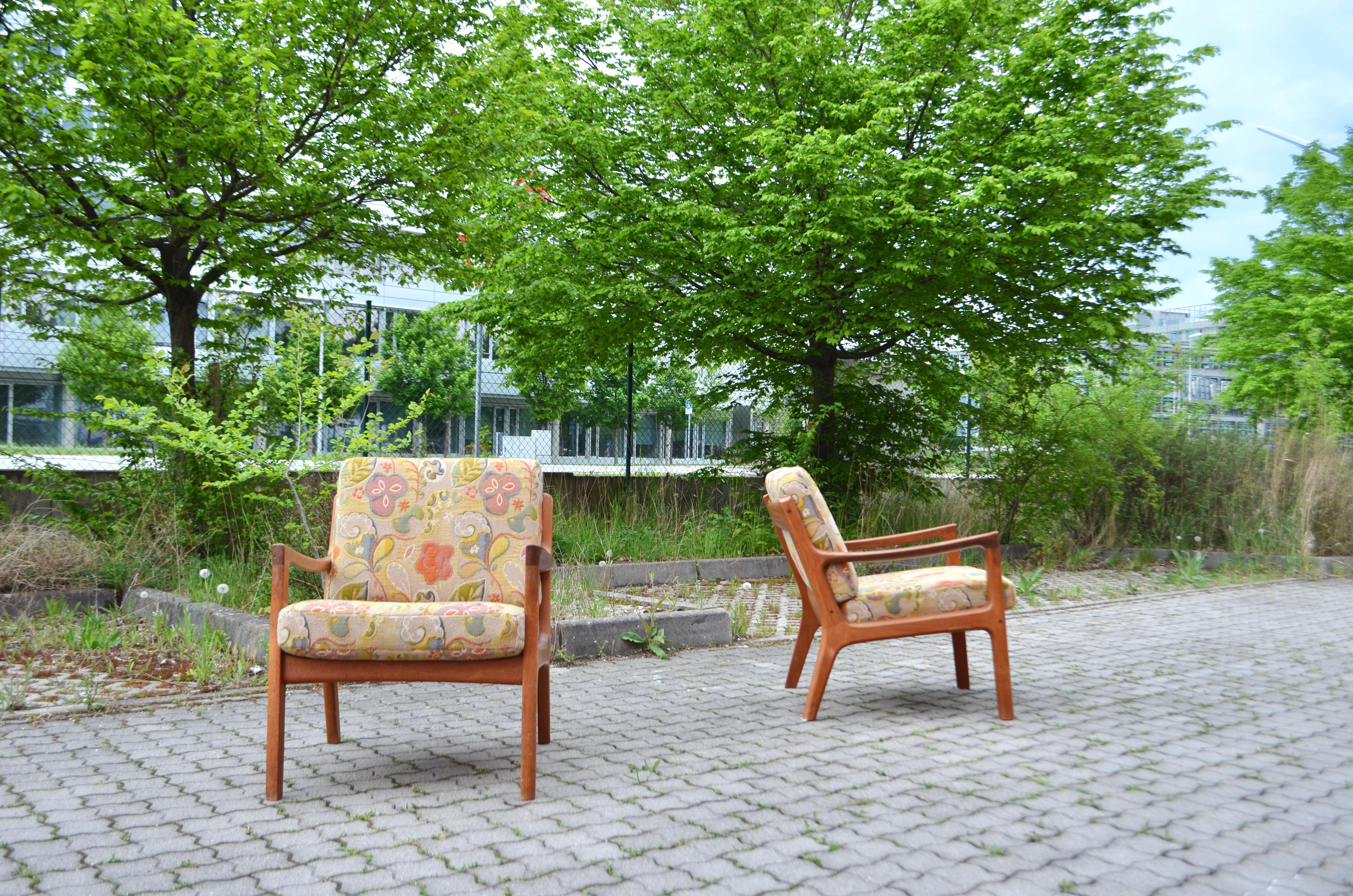 Ole Wanscher Teak Easy Chair Model Senator for  France & Son Set of 2 For Sale 3