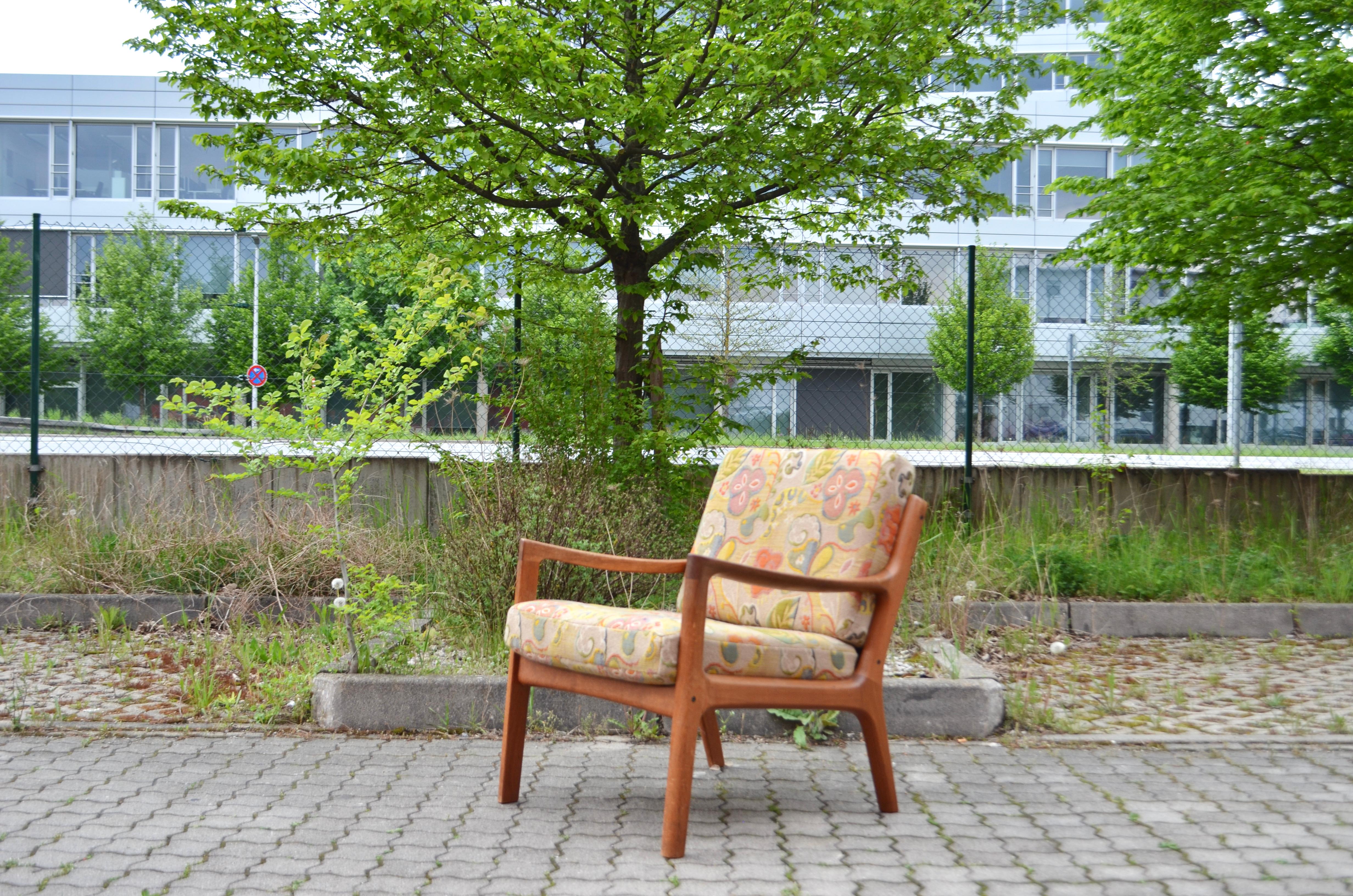 Mid-Century Modern Ole Wanscher Teak Easy Chair Model Senator for  France & Son Set of 2 For Sale