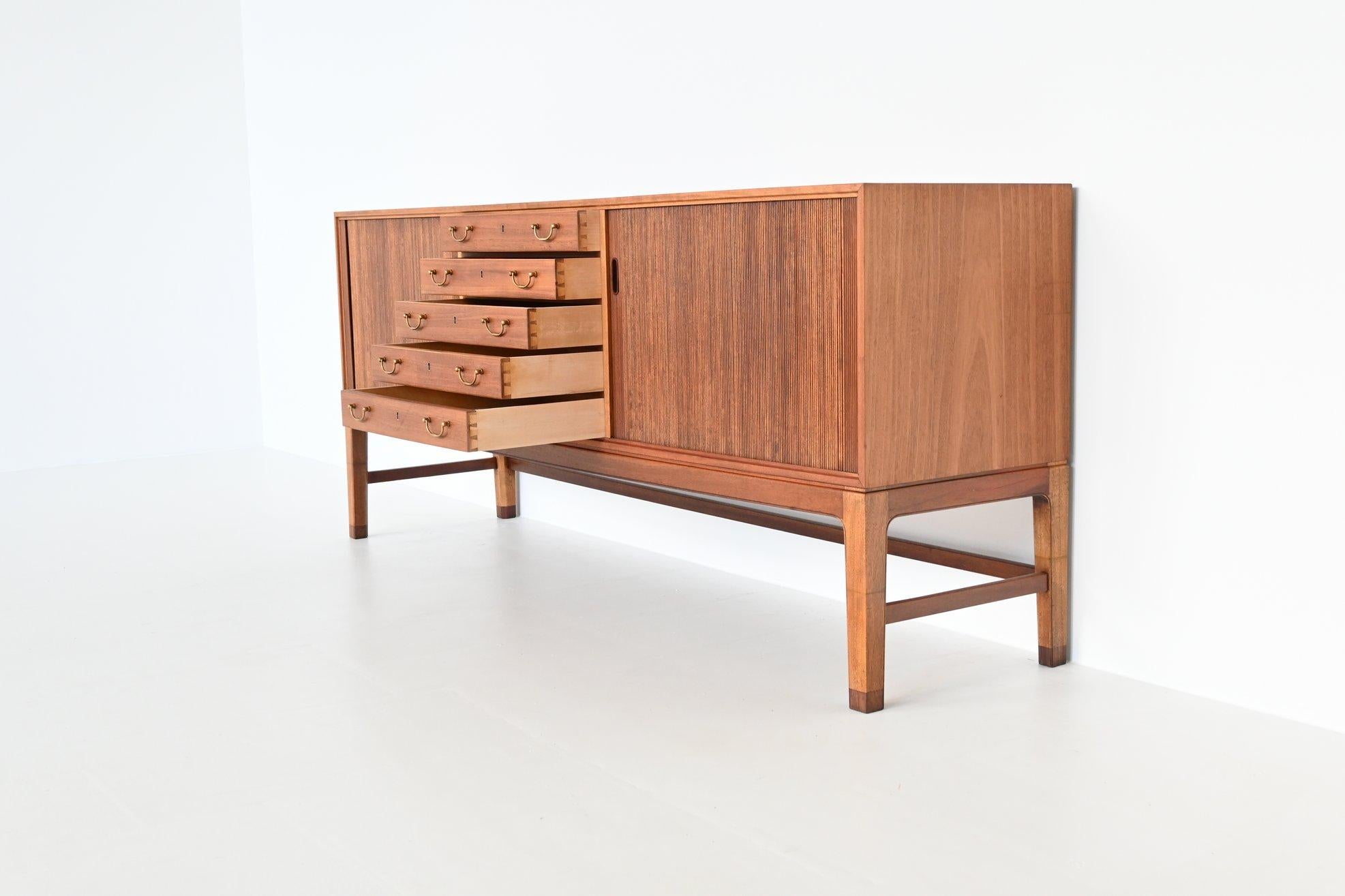 Ole Wanscher Teak Sideboard A.J. Iversen Denmark 1940 In Good Condition In Etten-Leur, NL